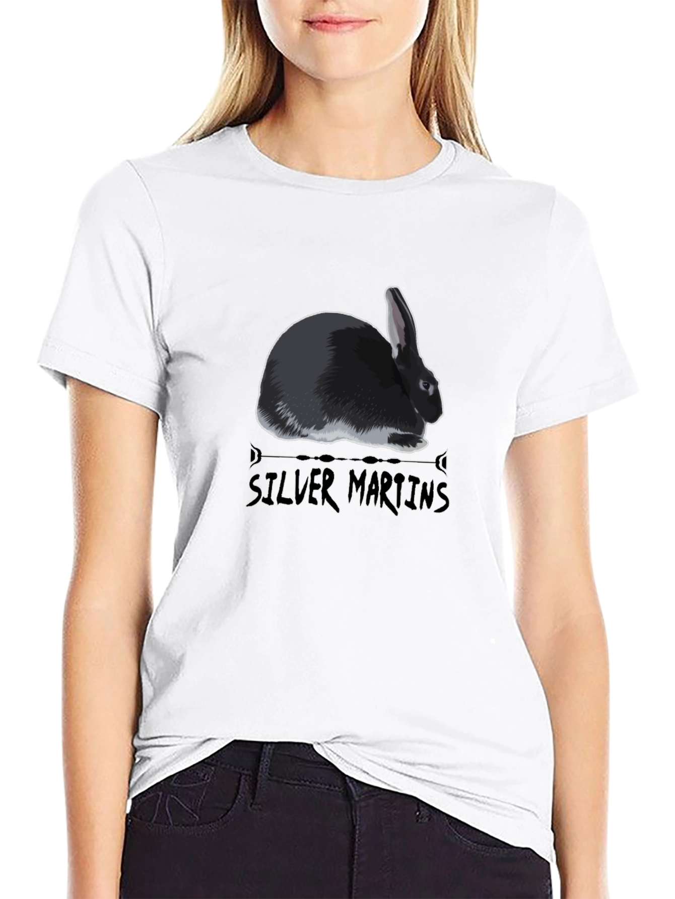 Silver Martins Rabbit Graphic Tee