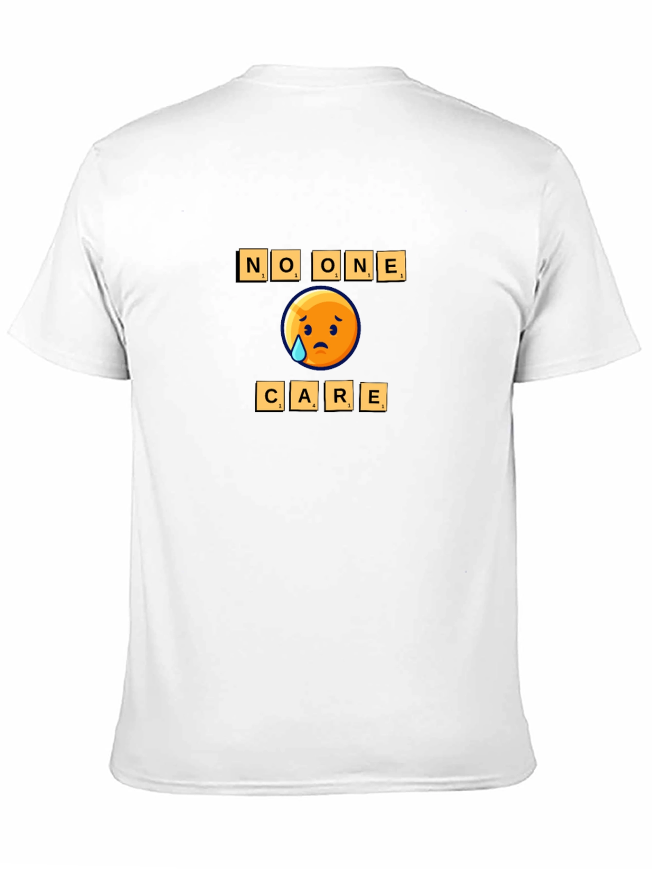 No One Cares Emoji Graphic Tee