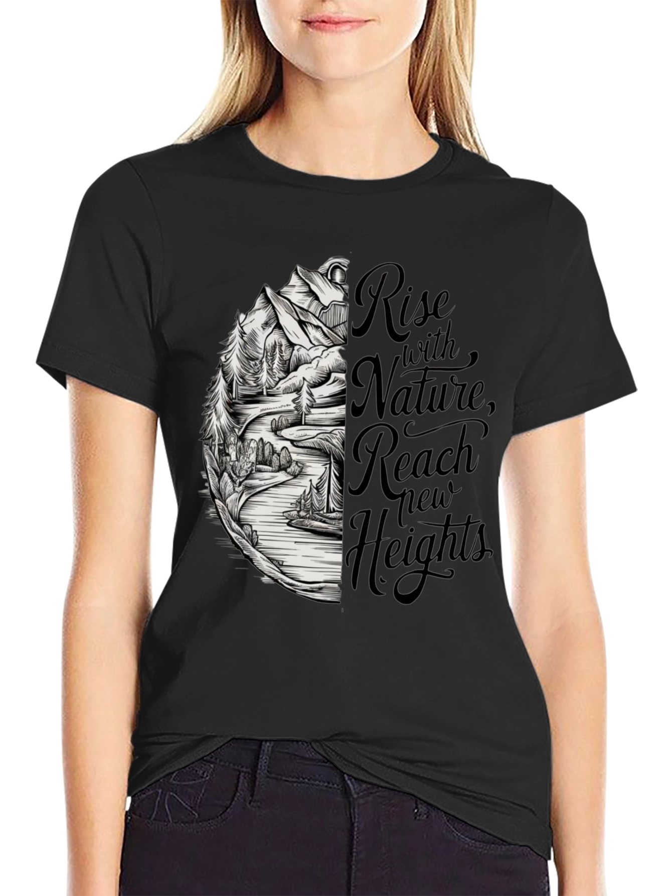 Nature Inspired T-Shirt - Rise with Nature