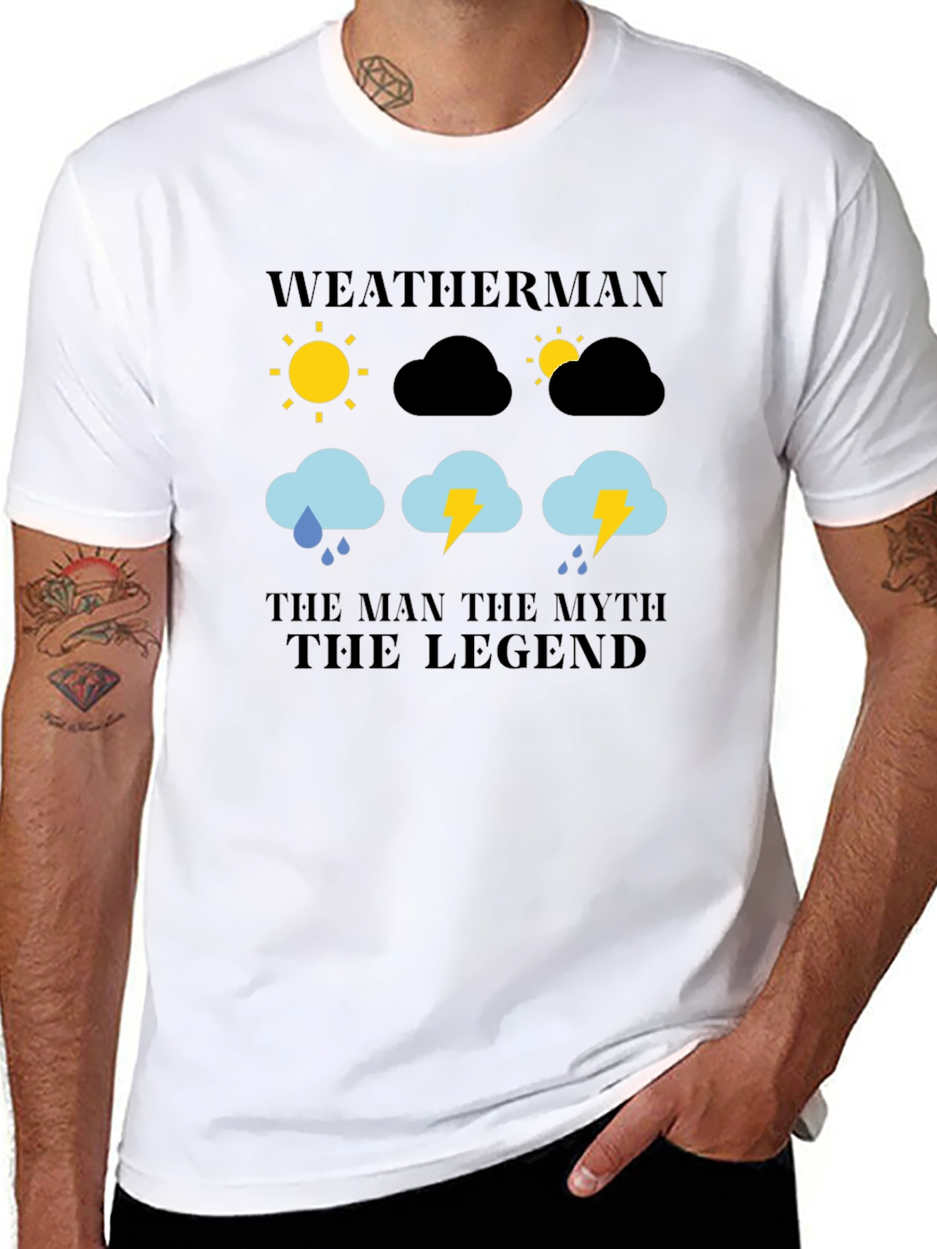 Weatherman: The Man Myth Legend Graphic T-Shirt
