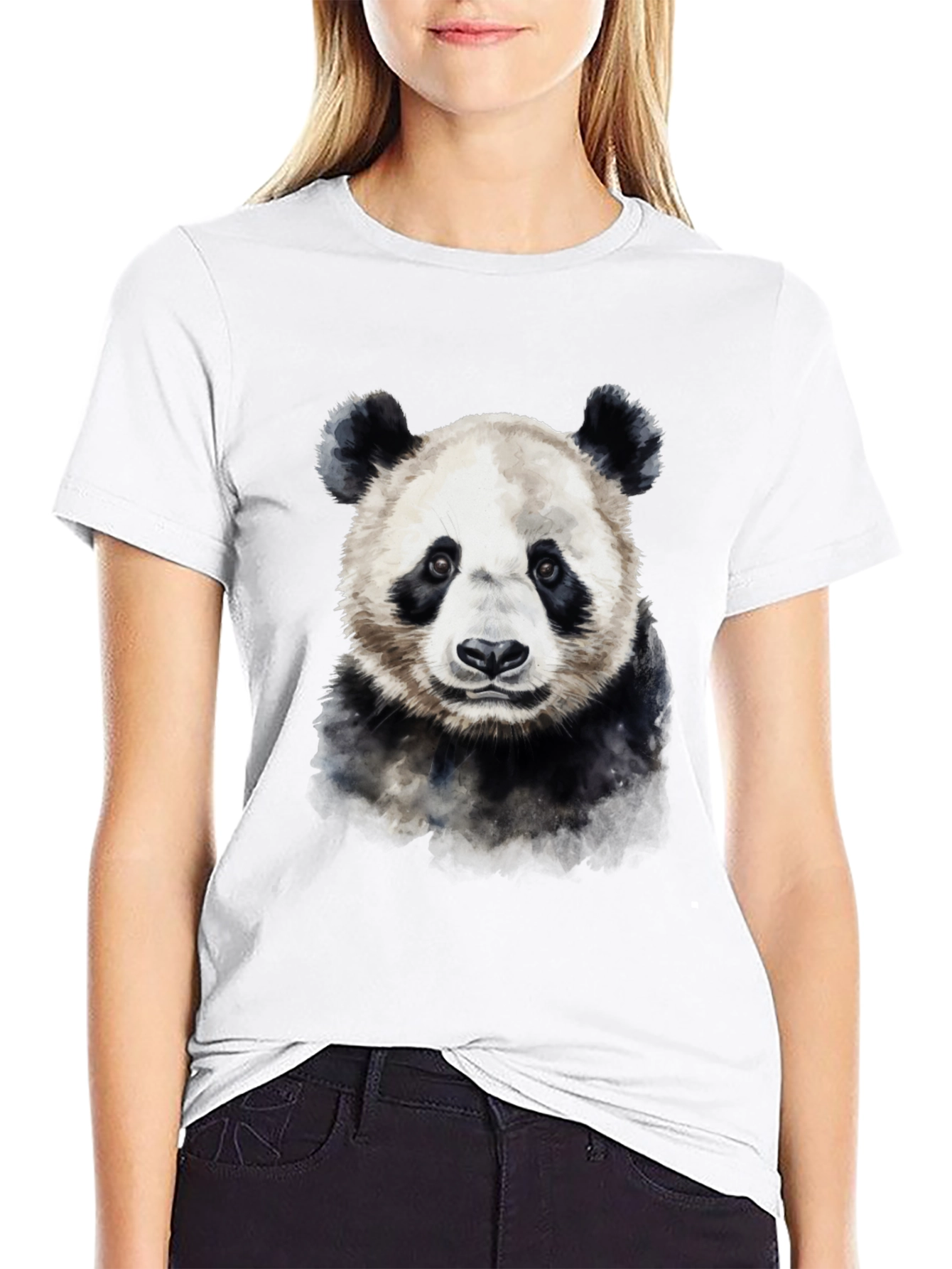 Panda Graphic Black T-Shirt - Soft Cotton Blend