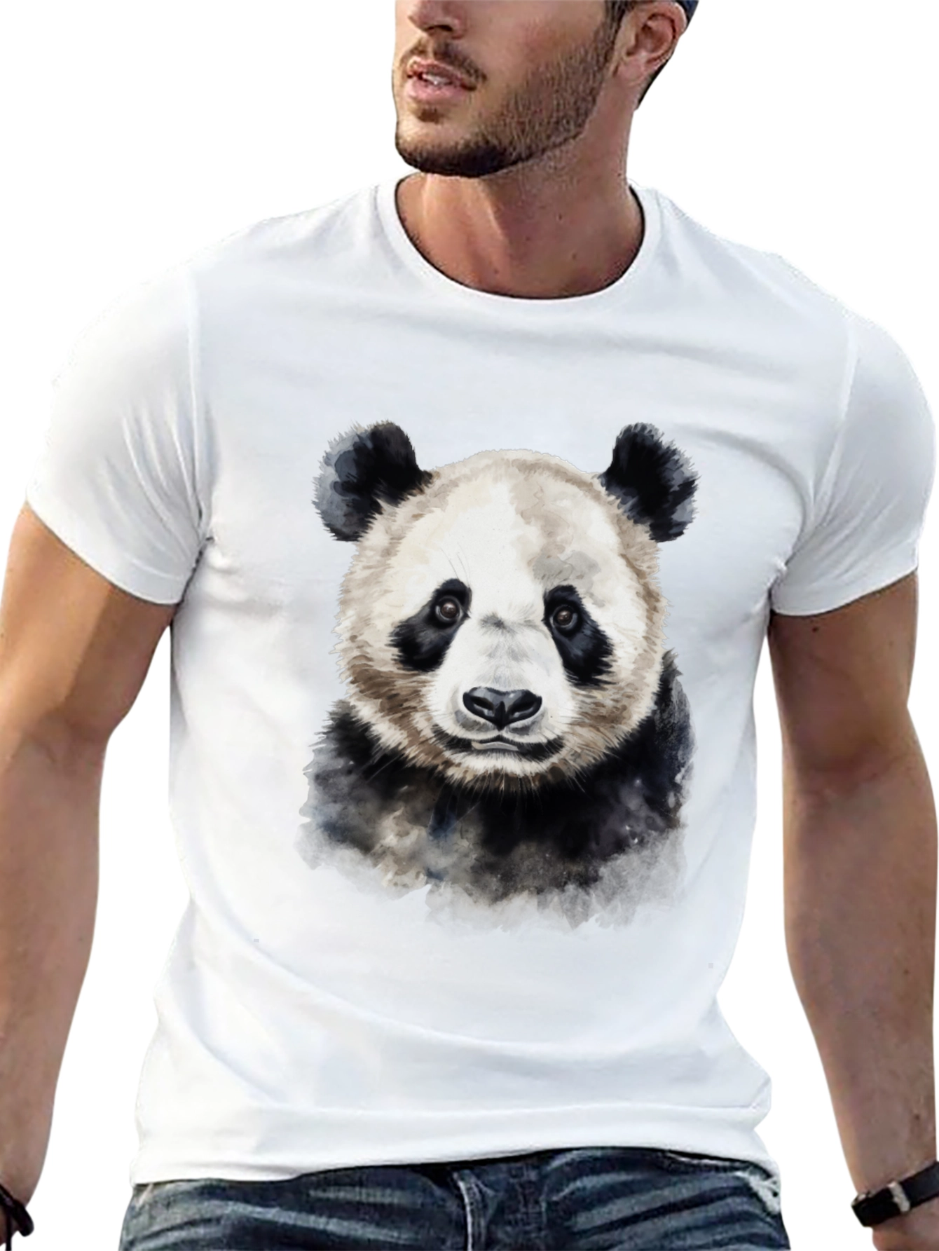 Panda Graphic Black T-Shirt - Soft Cotton Blend