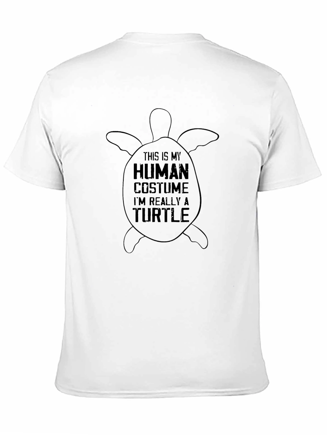 Human Costume Turtle Graphic Tee - Novelty Shirt