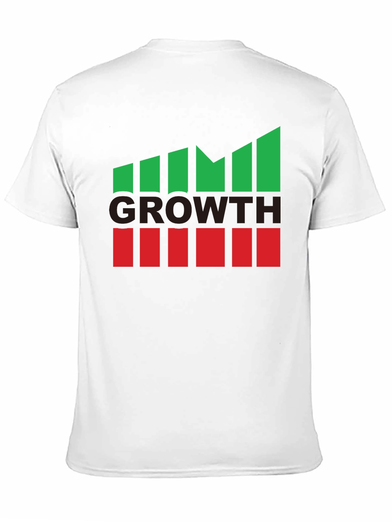 Growth Graphic Tee - Black Casual Cotton T-Shirt