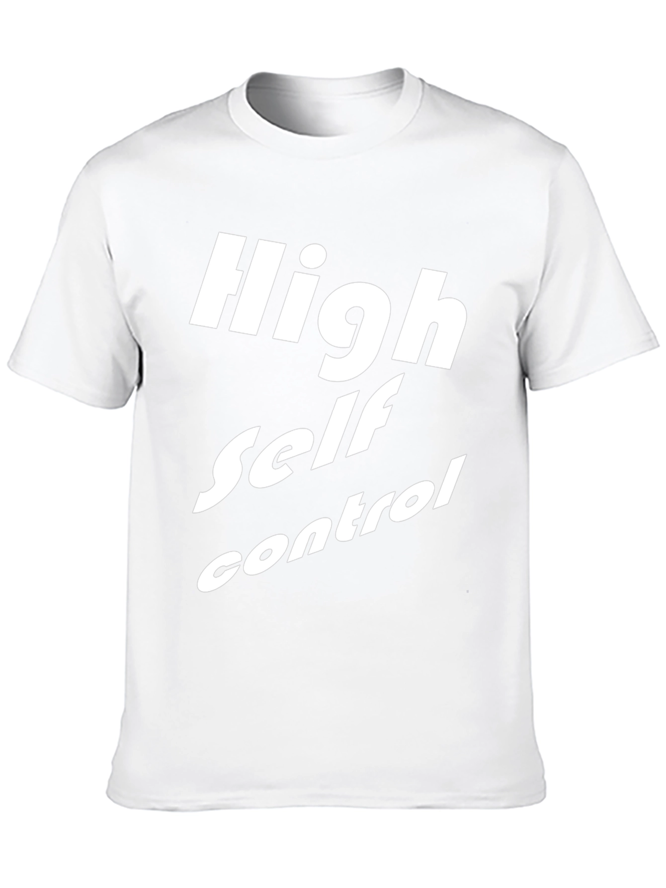 High Self Control Graphic T-Shirt - Black