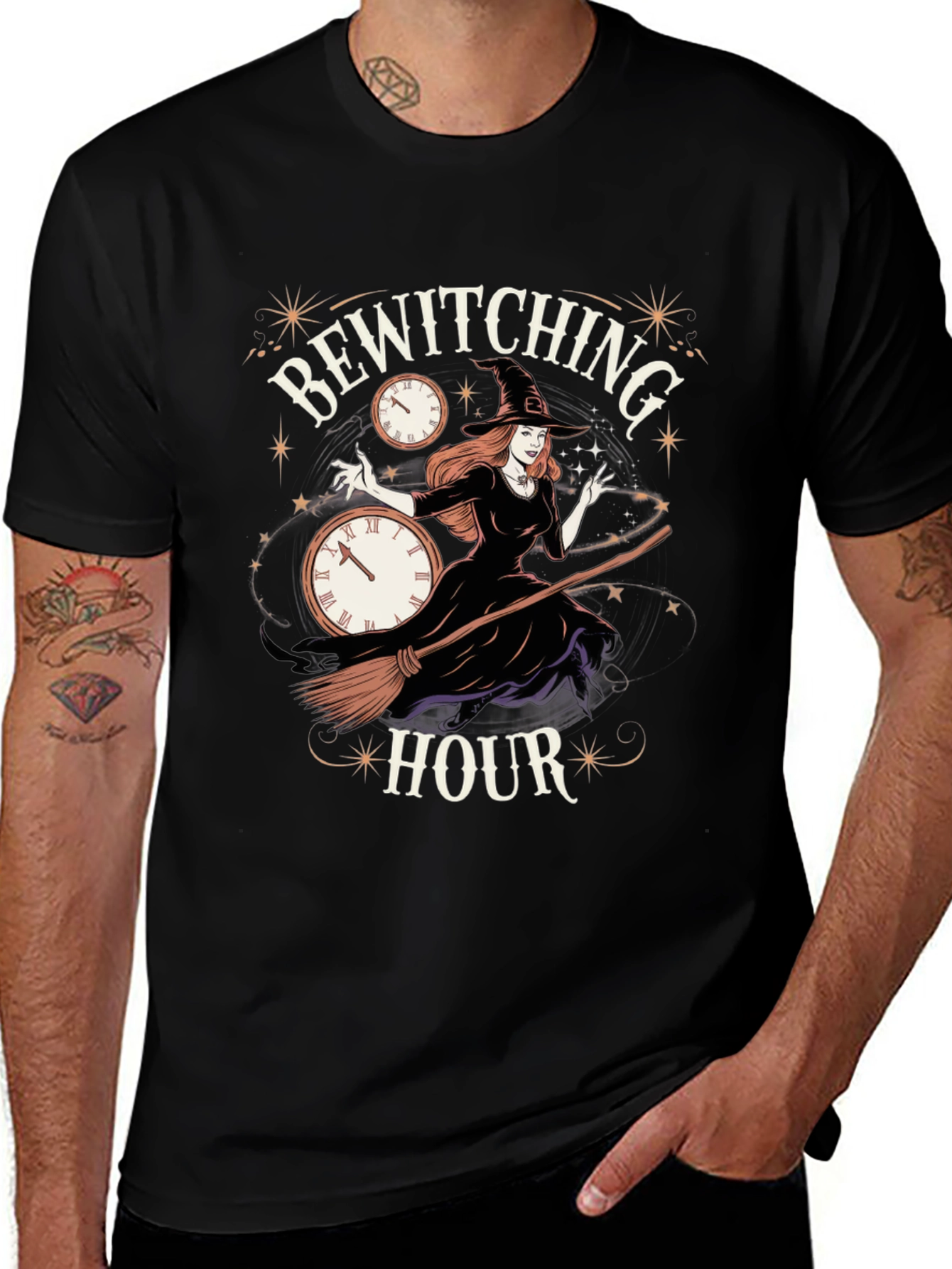 Bewitching Hour Graphic Tee - Halloween T-Shirt