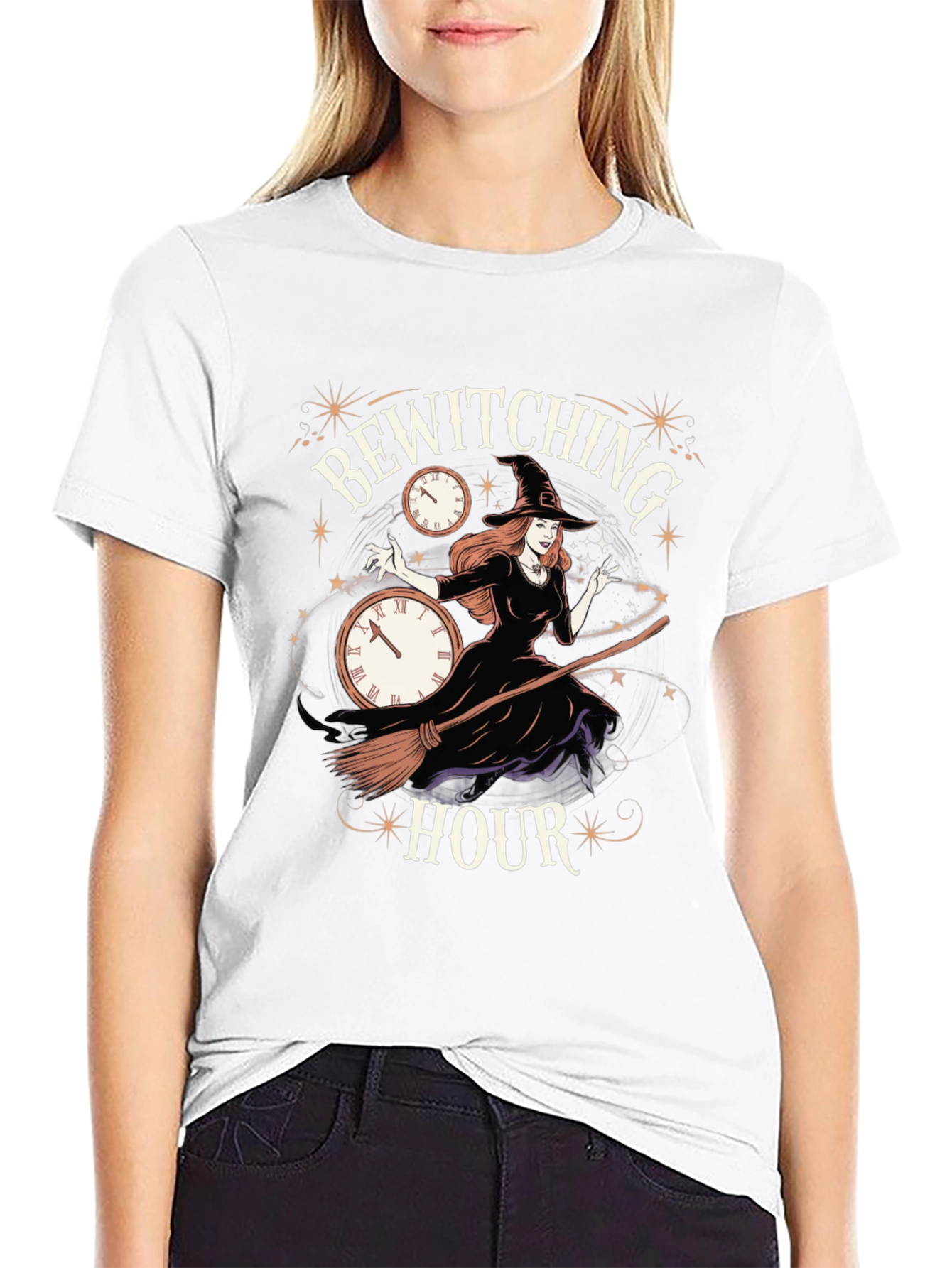 Bewitching Hour Graphic Tee - Halloween T-Shirt