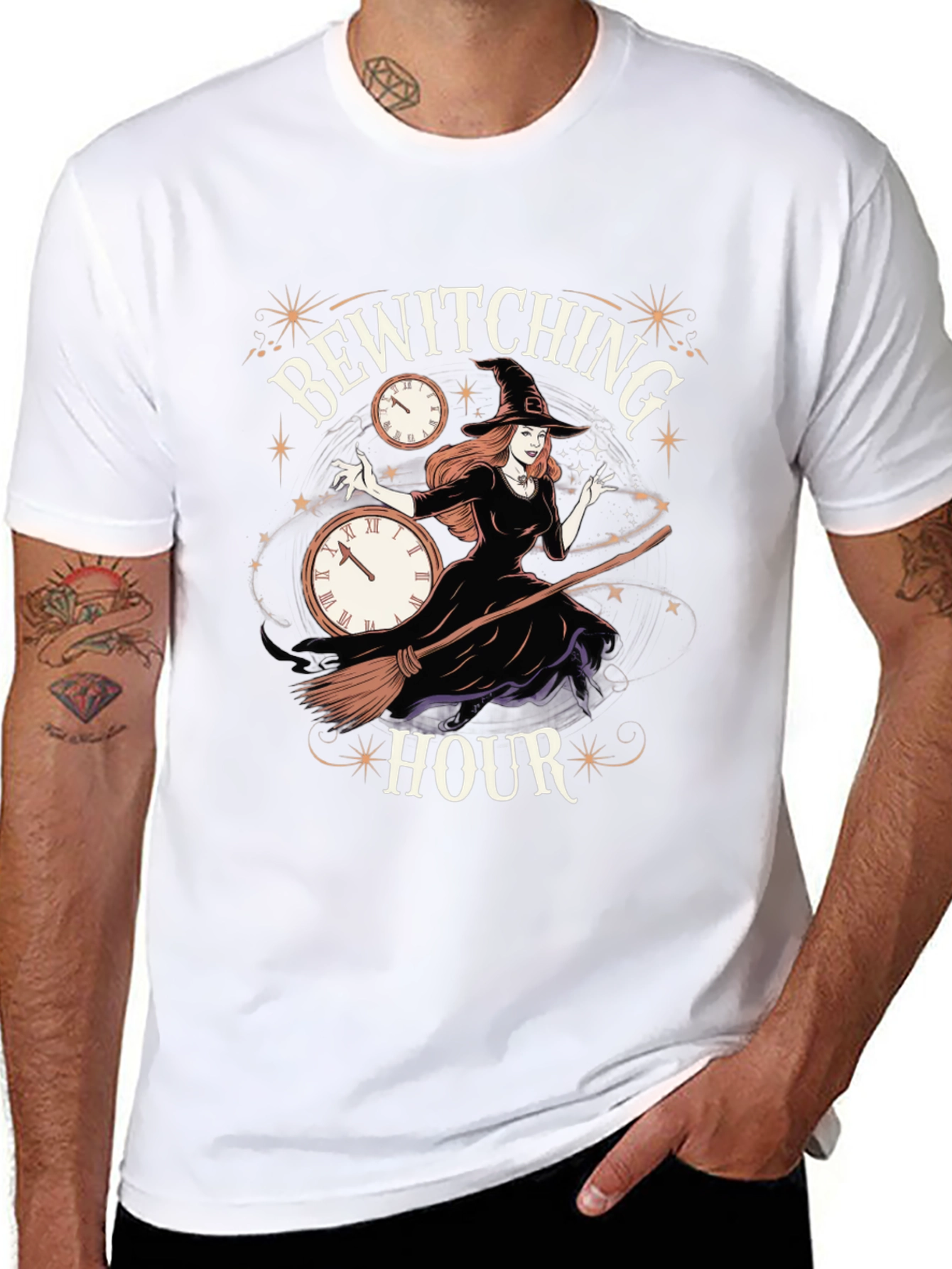 Bewitching Hour Graphic Tee - Halloween T-Shirt