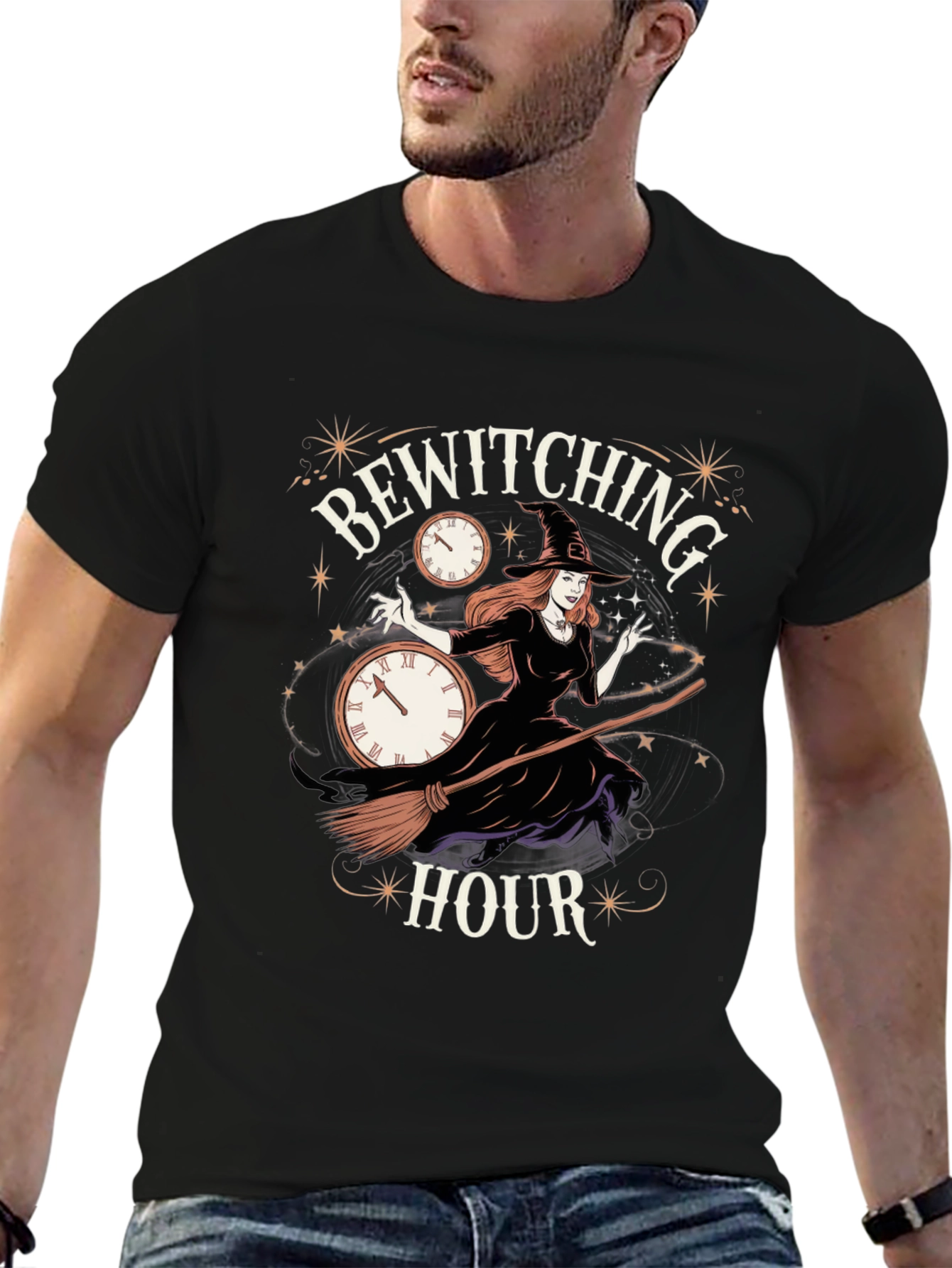 Bewitching Hour Graphic Tee - Halloween T-Shirt