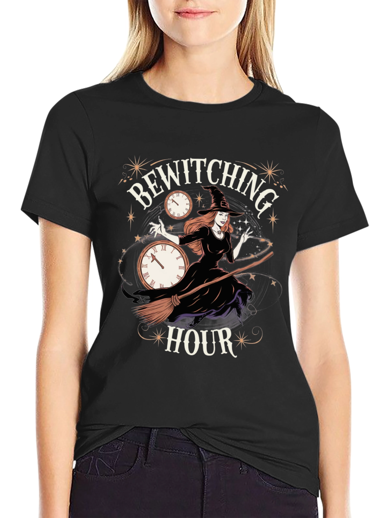 Bewitching Hour Graphic Tee - Halloween T-Shirt