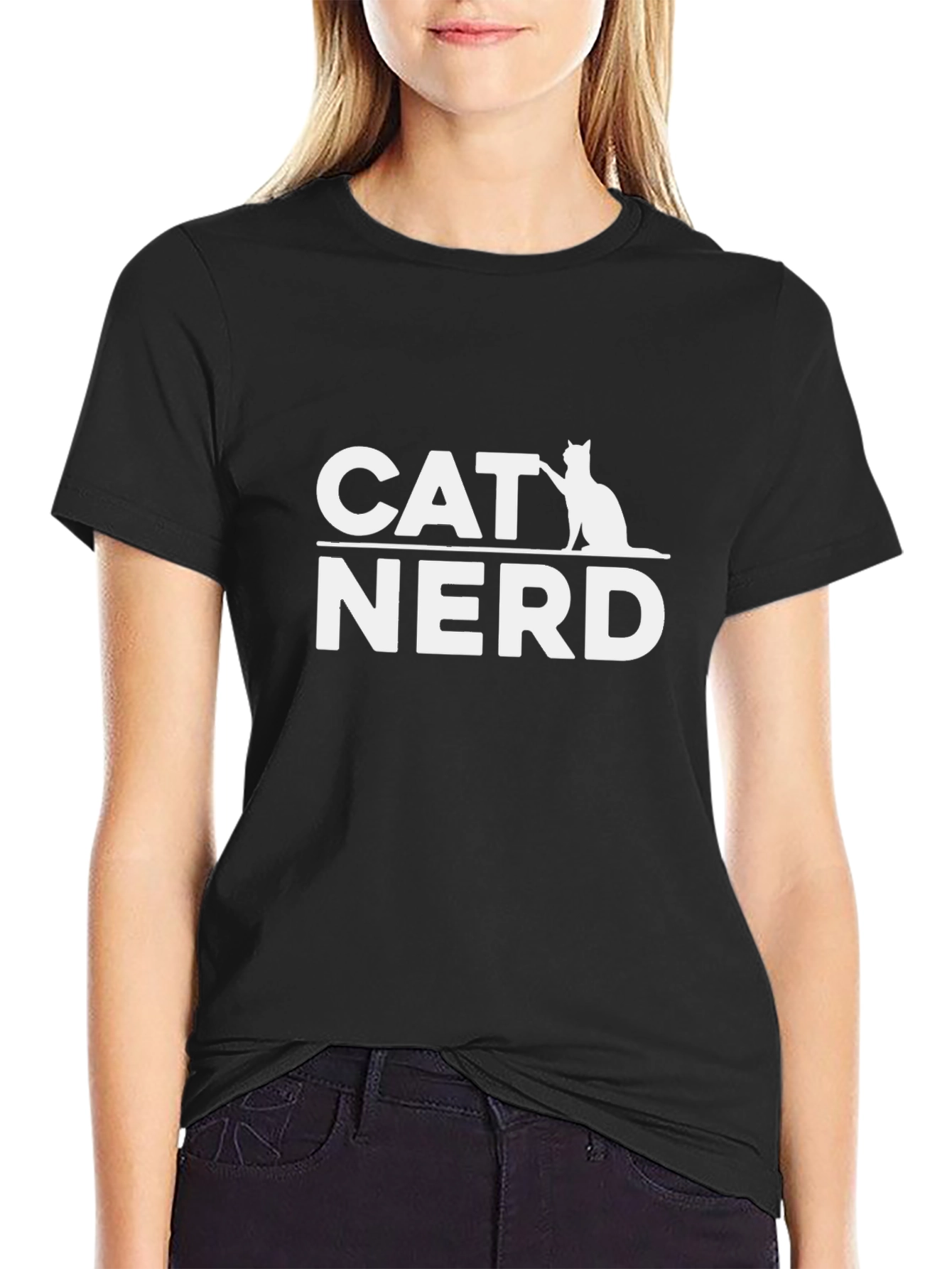 Cat Nerd T-Shirt - Fun Novelty Tee