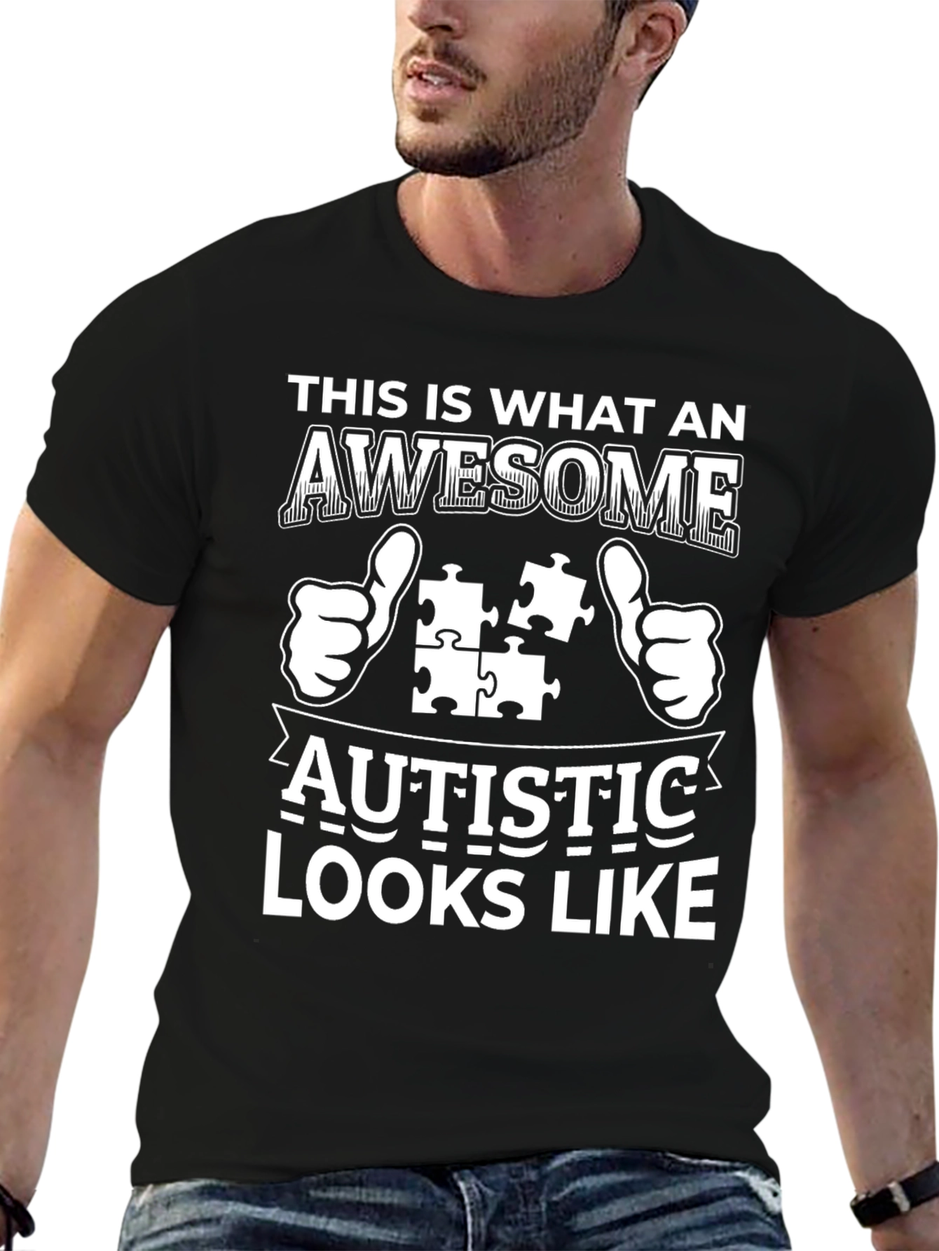 Awesome Autistic Looks Like T-Shirt