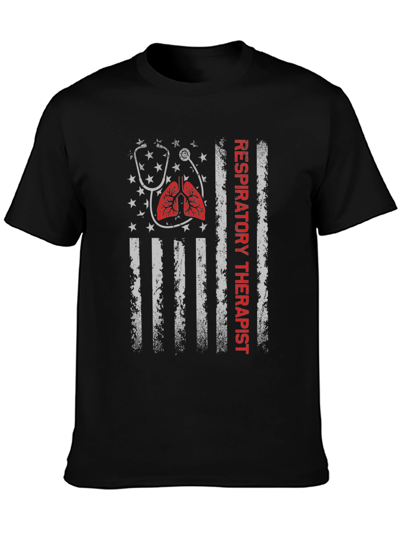 Respiratory Therapist American Flag T-Shirt