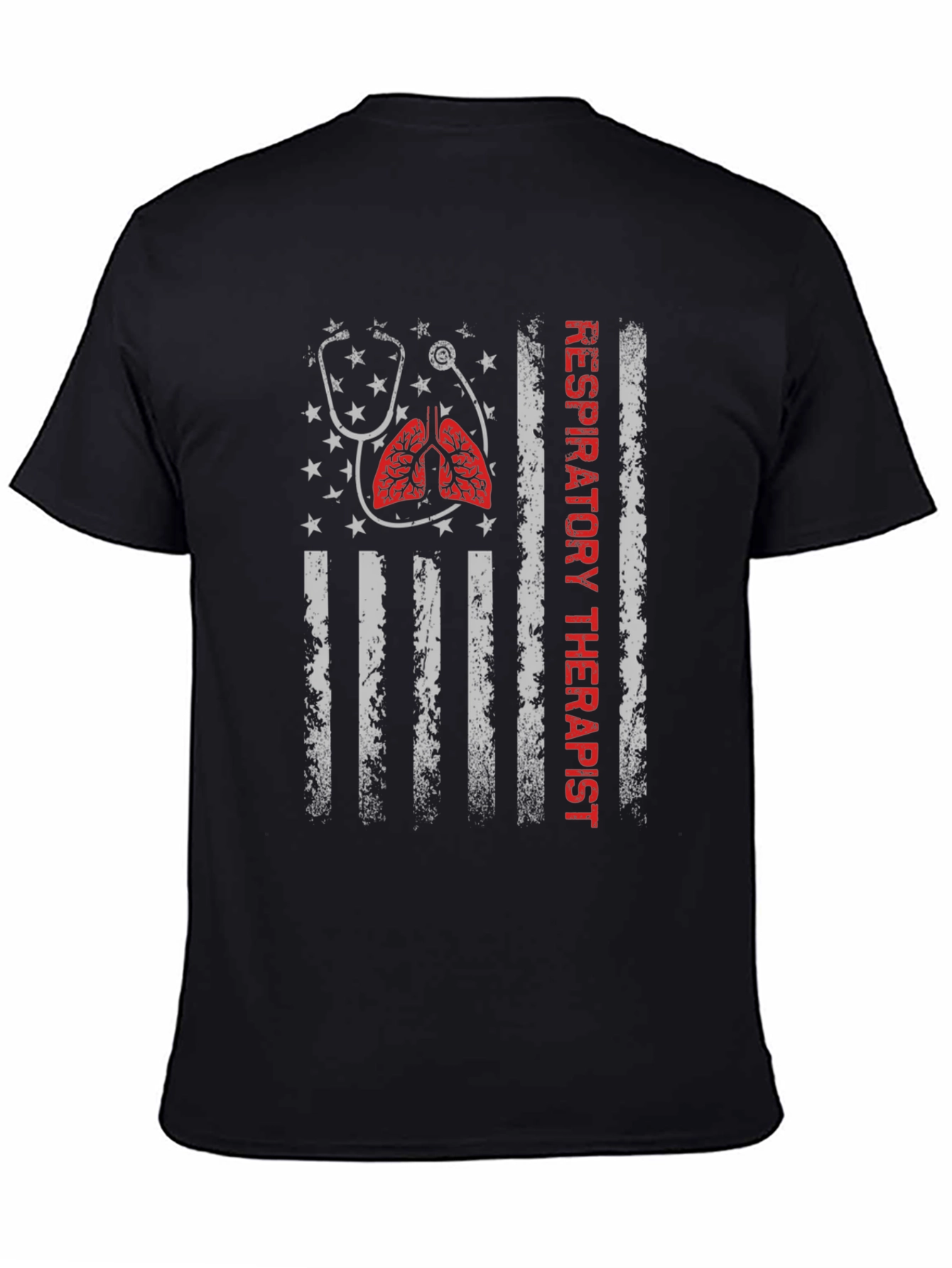 Respiratory Therapist American Flag T-Shirt