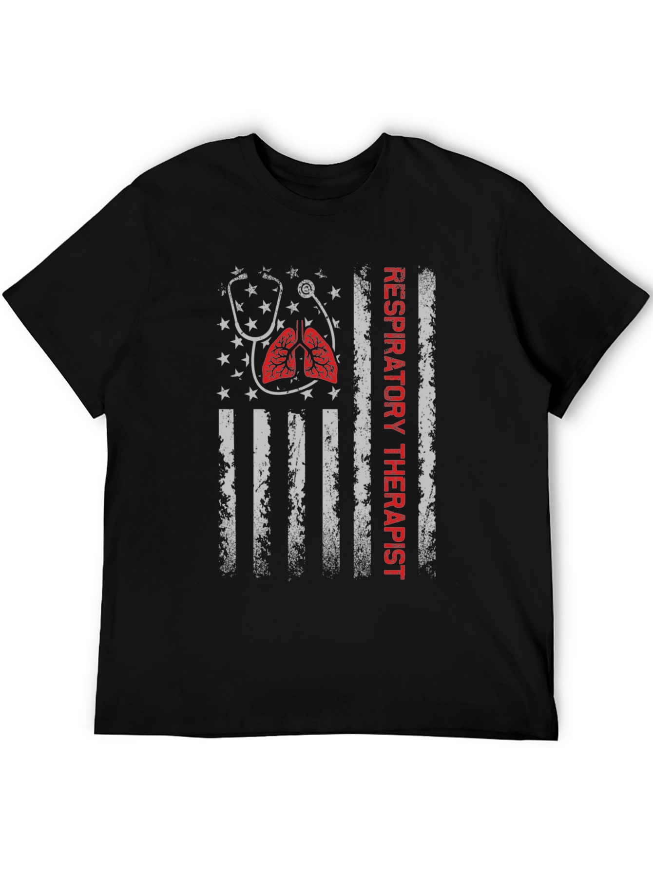 Respiratory Therapist American Flag T-Shirt