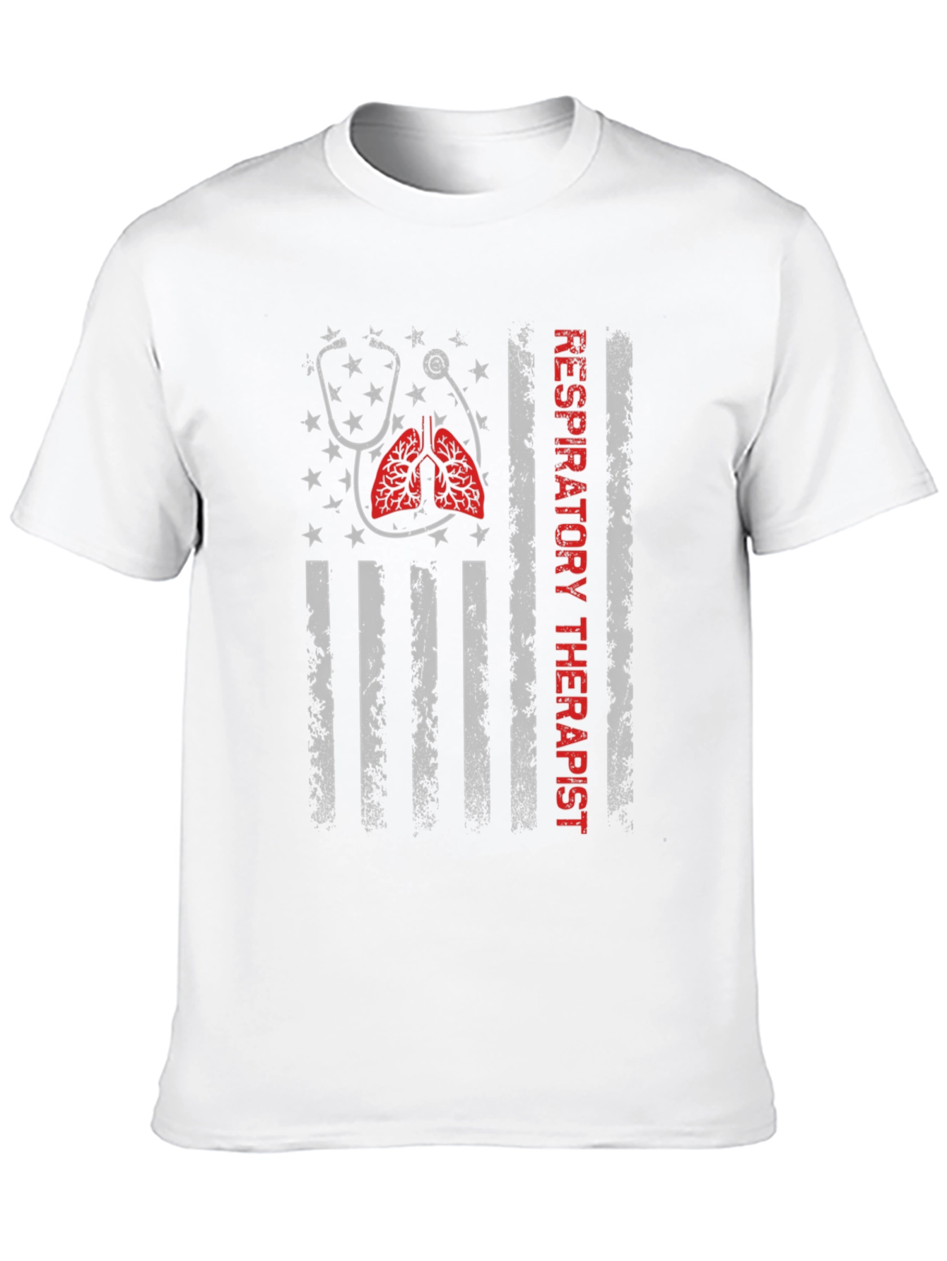 Respiratory Therapist American Flag T-Shirt