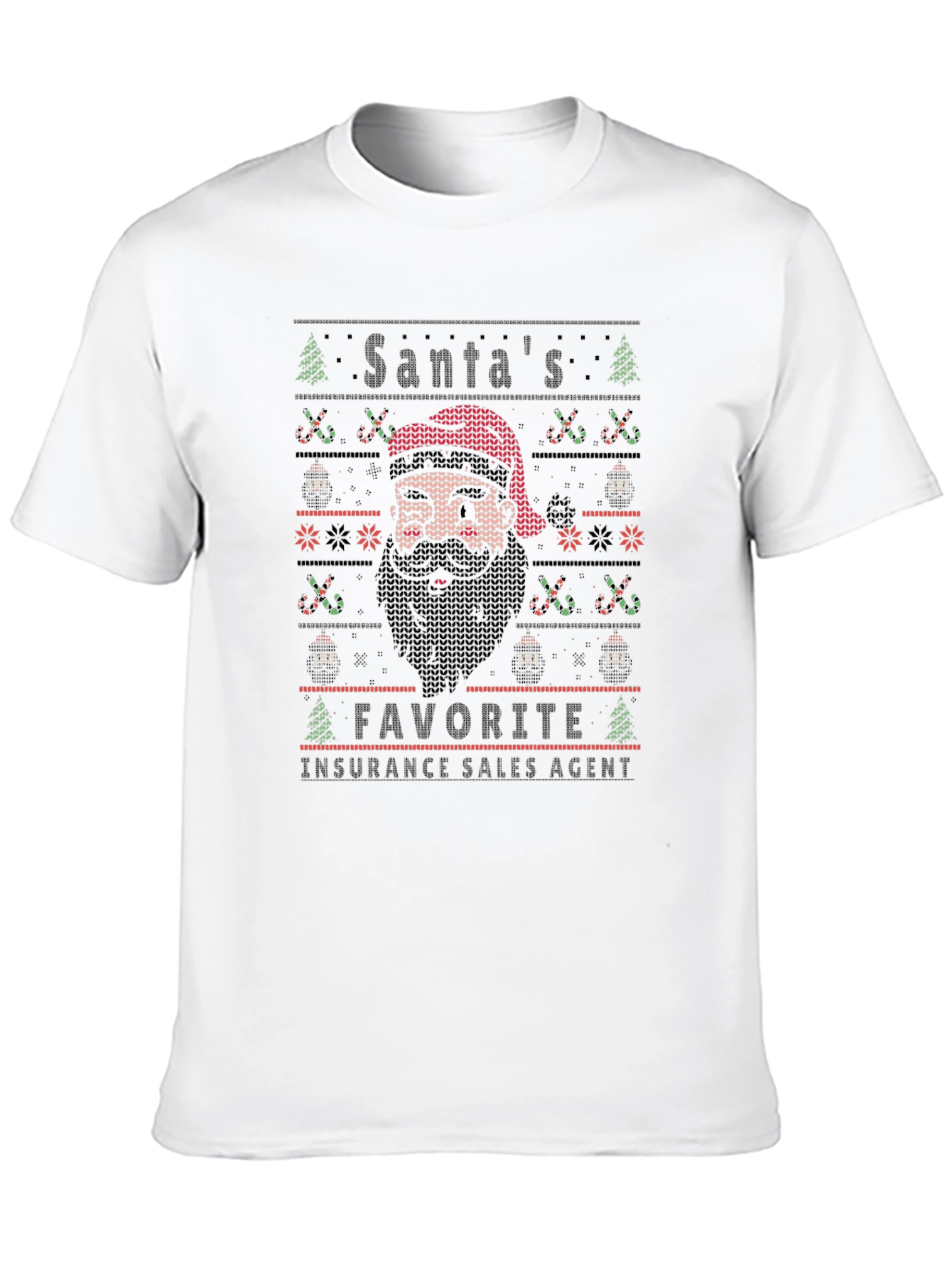 Santas Favorite Insurance Sales Agent Christmas T-Shirt