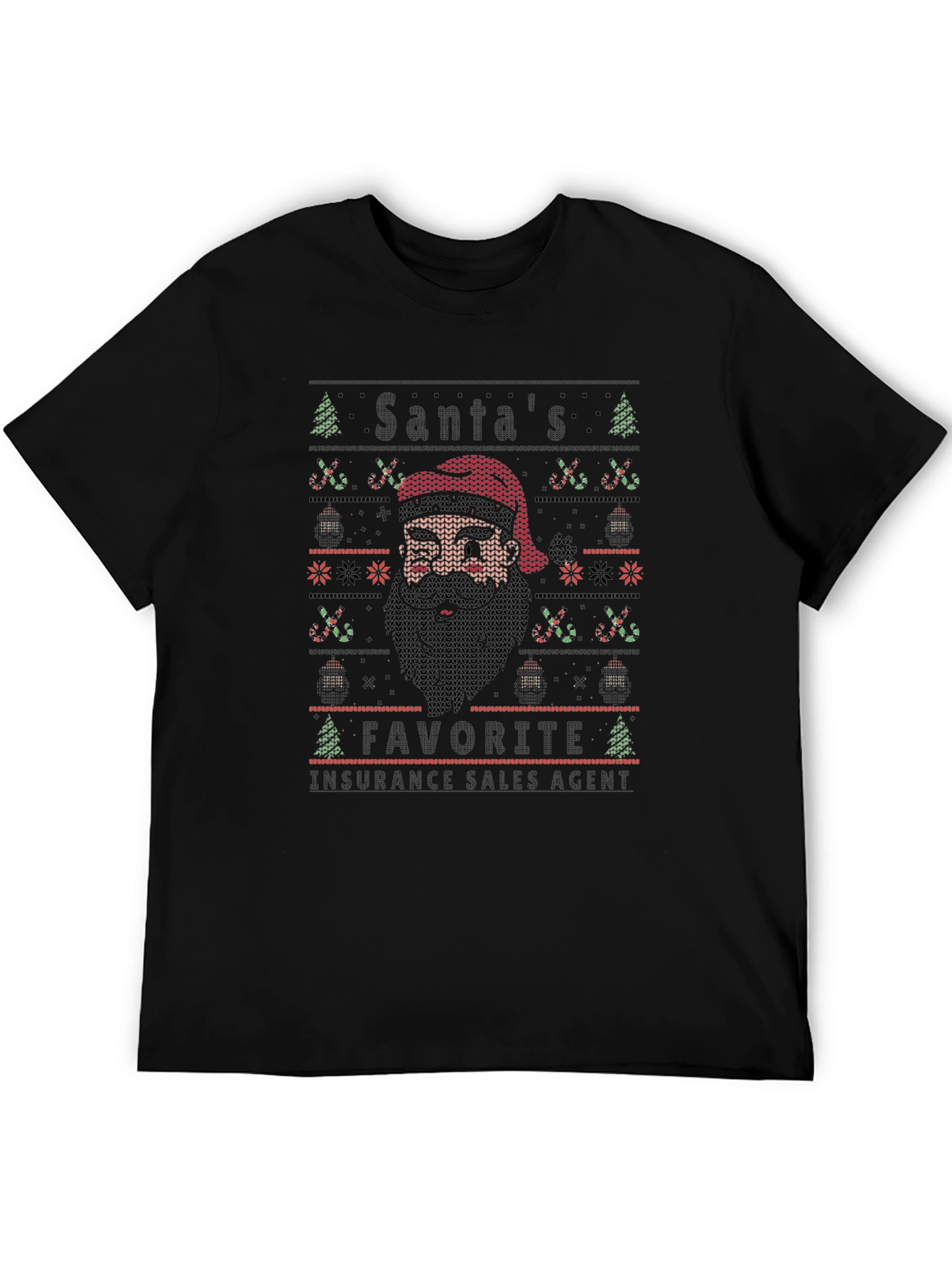 Santas Favorite Insurance Sales Agent Christmas T-Shirt