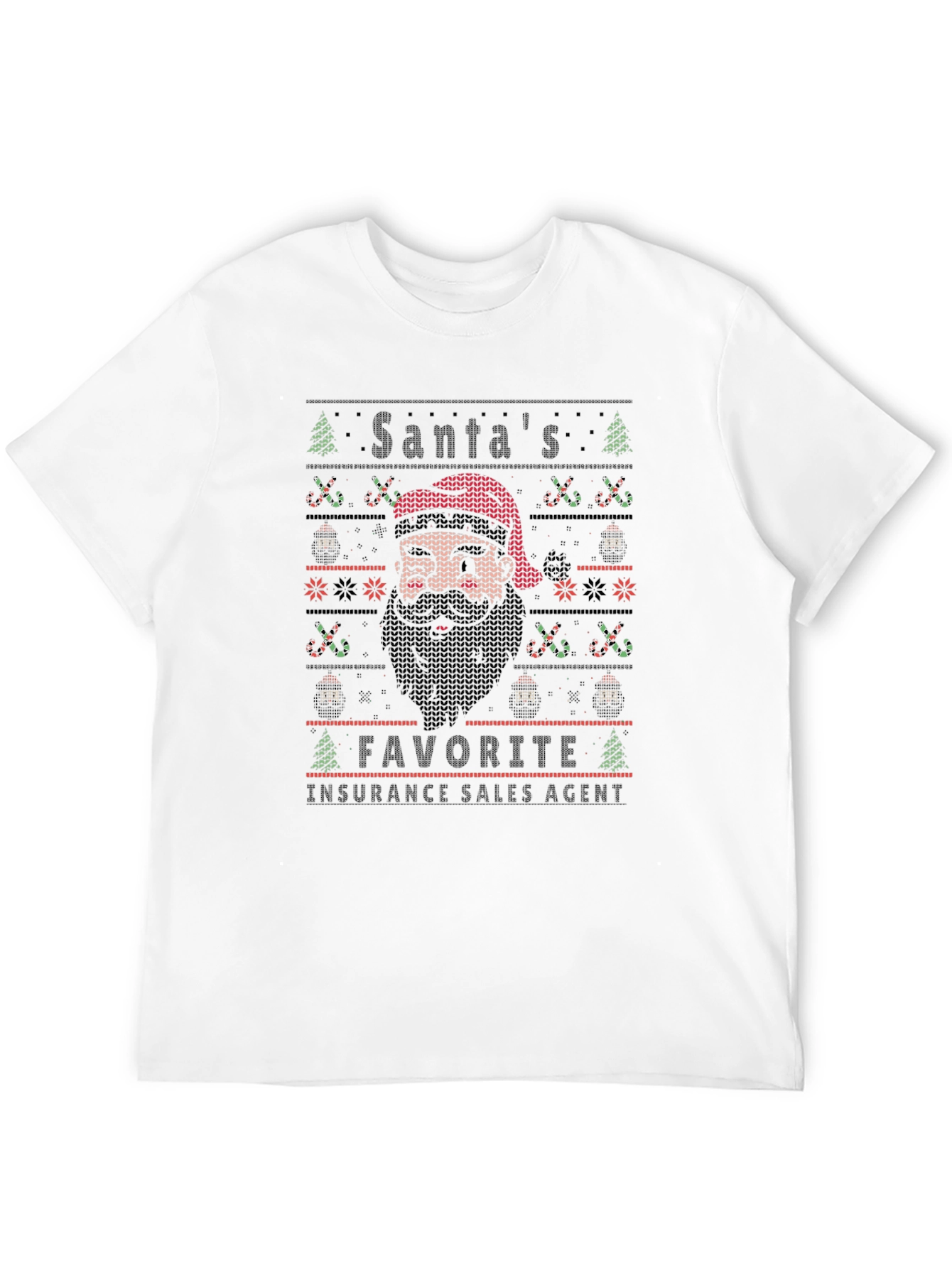 Santas Favorite Insurance Sales Agent Christmas T-Shirt