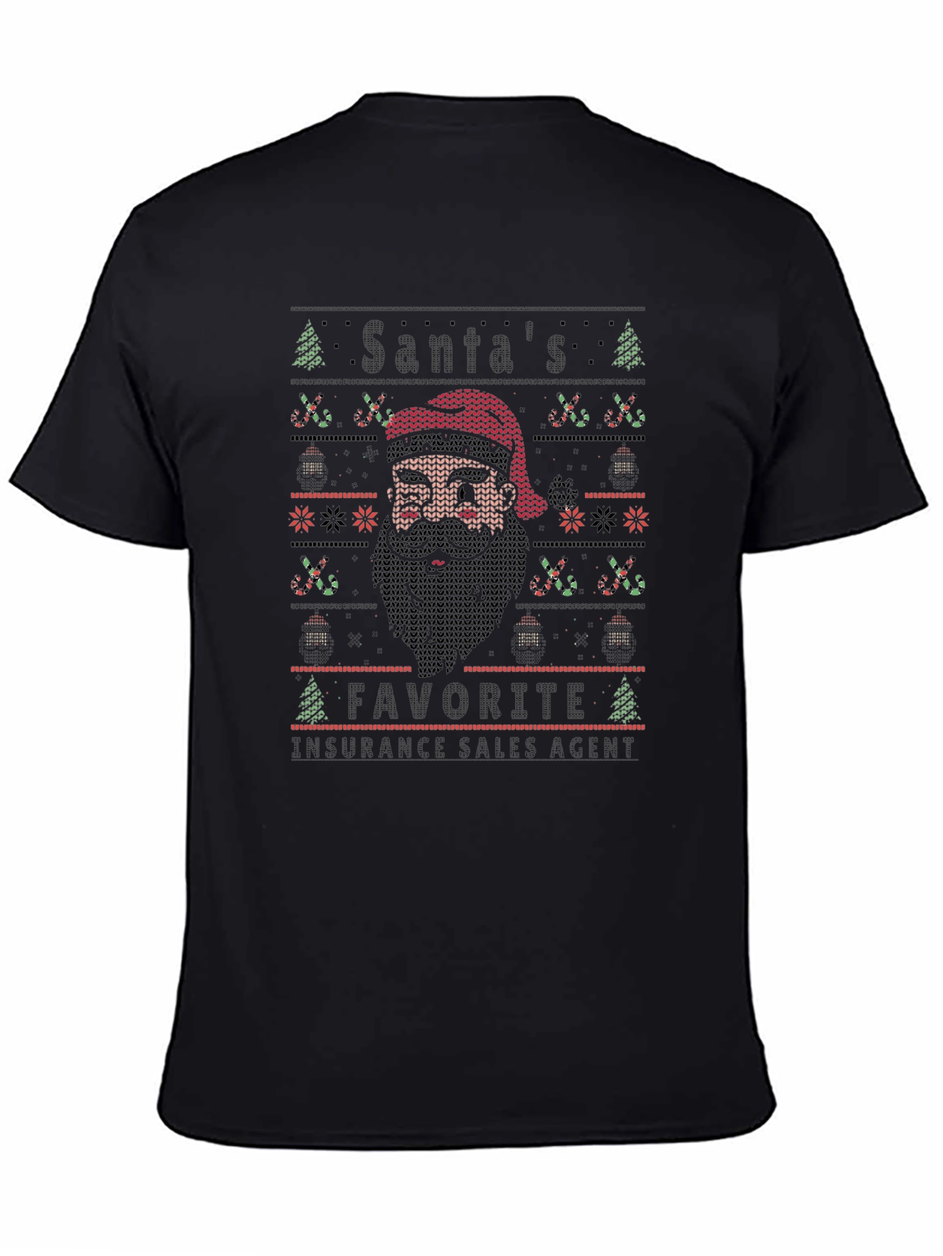 Santas Favorite Insurance Sales Agent Christmas T-Shirt