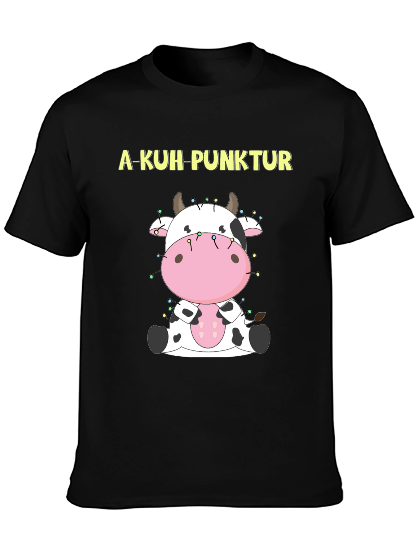 A-Kuh-Punktur Cow Christmas Lights T-Shirt