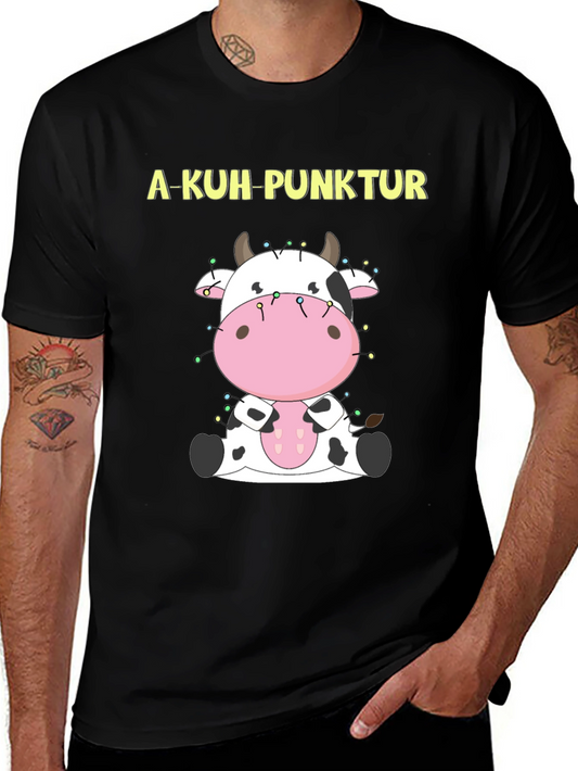 A-Kuh-Punktur Cow Christmas Lights T-Shirt