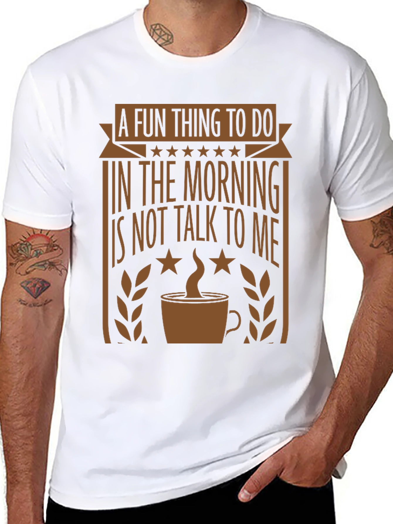 Funny Morning Graphic Tee - Coffee Lovers T-Shirt