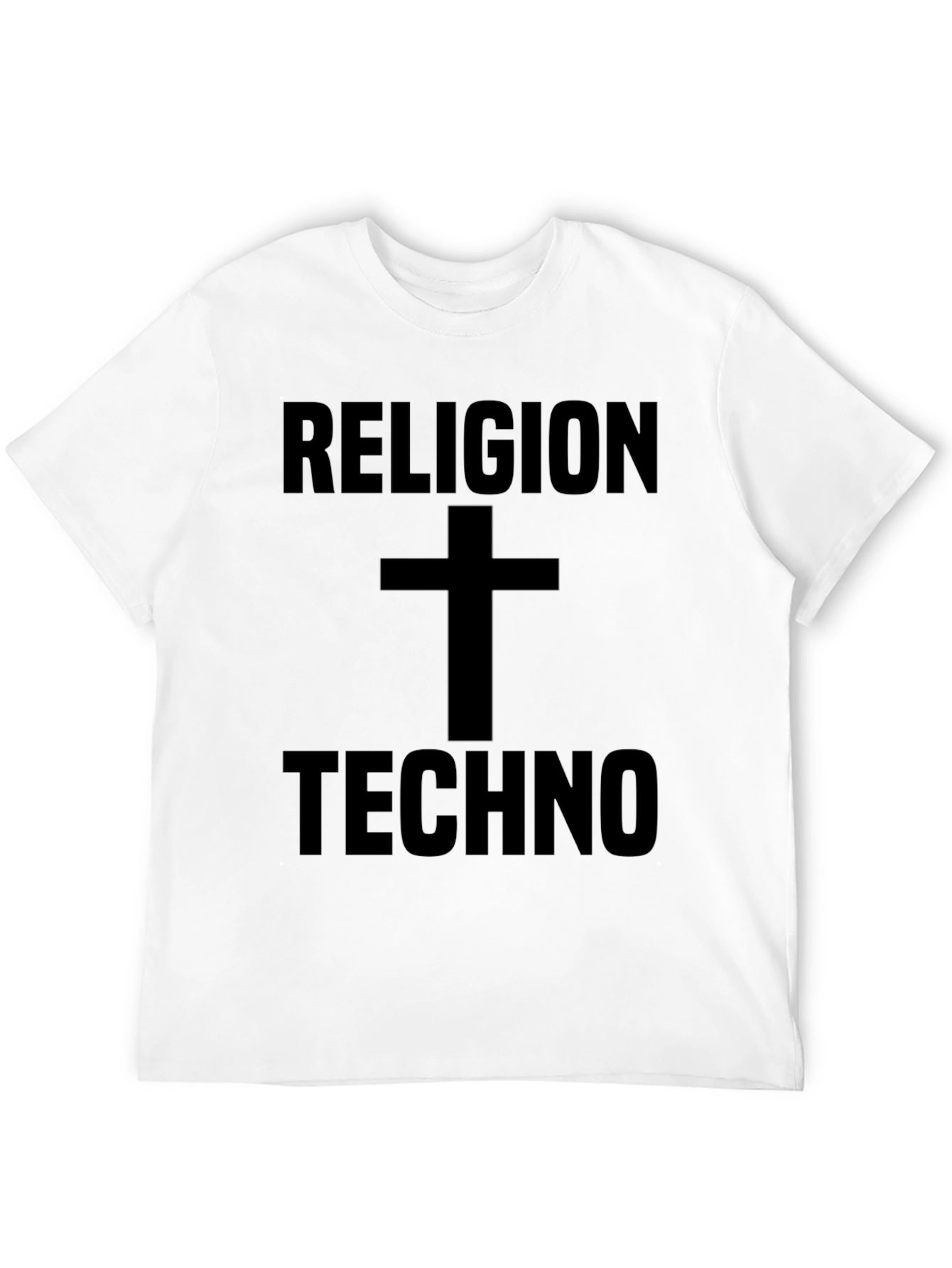 Religion Techno Graphic Tee - Black