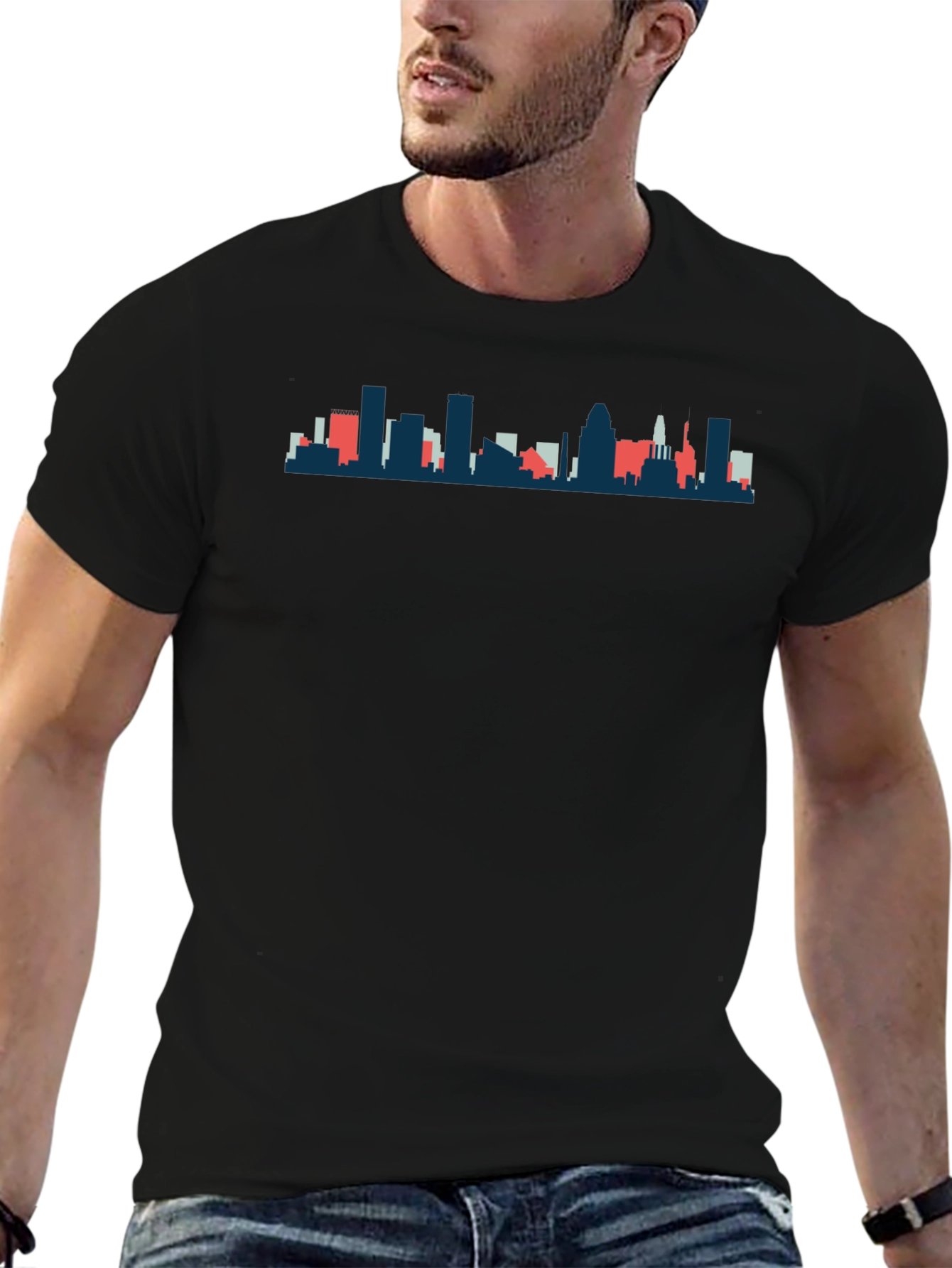 City Skyline Graphic Tee - Modern Comfort