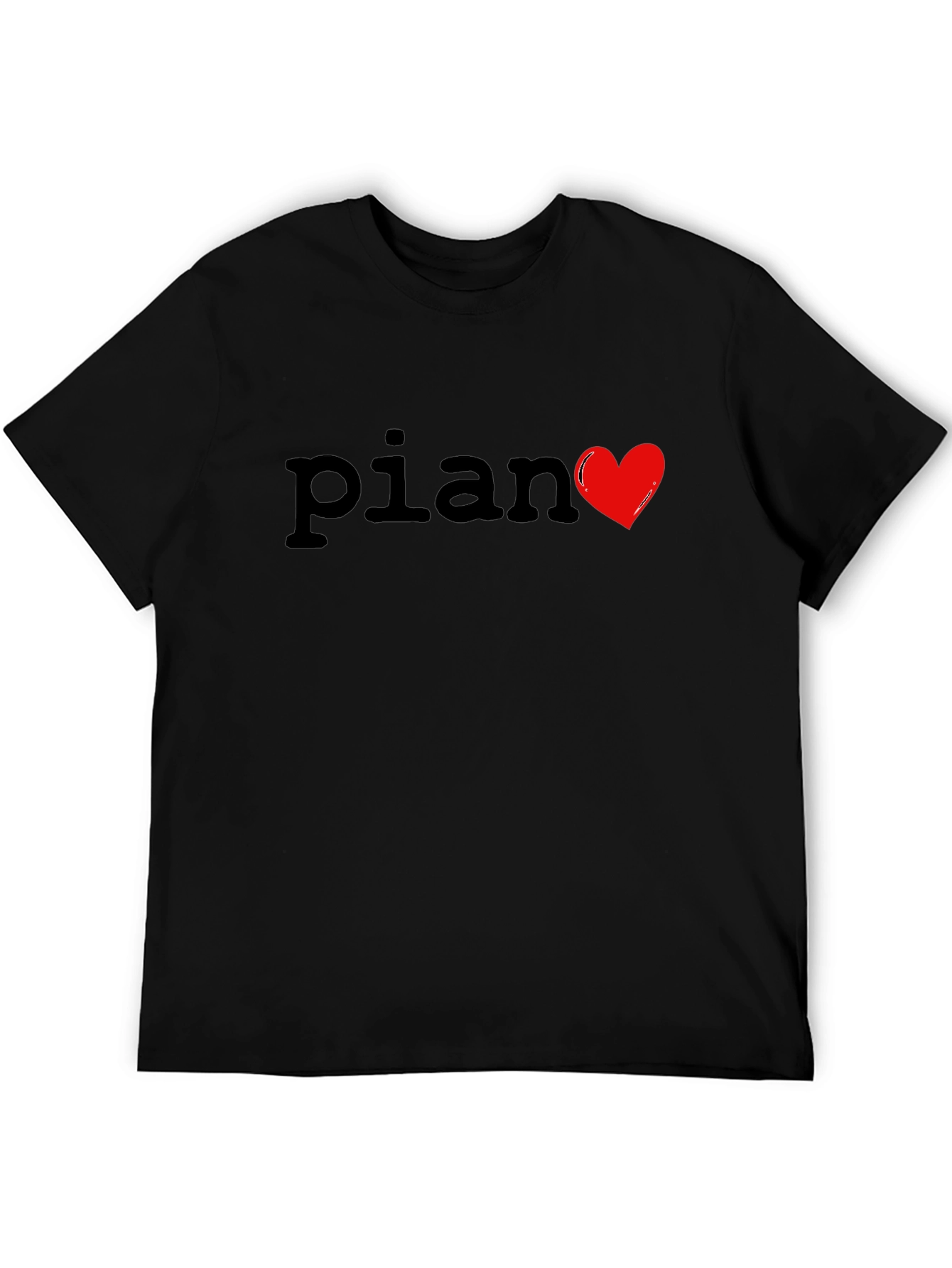 Piano Heart T-Shirt - Musician Apparel