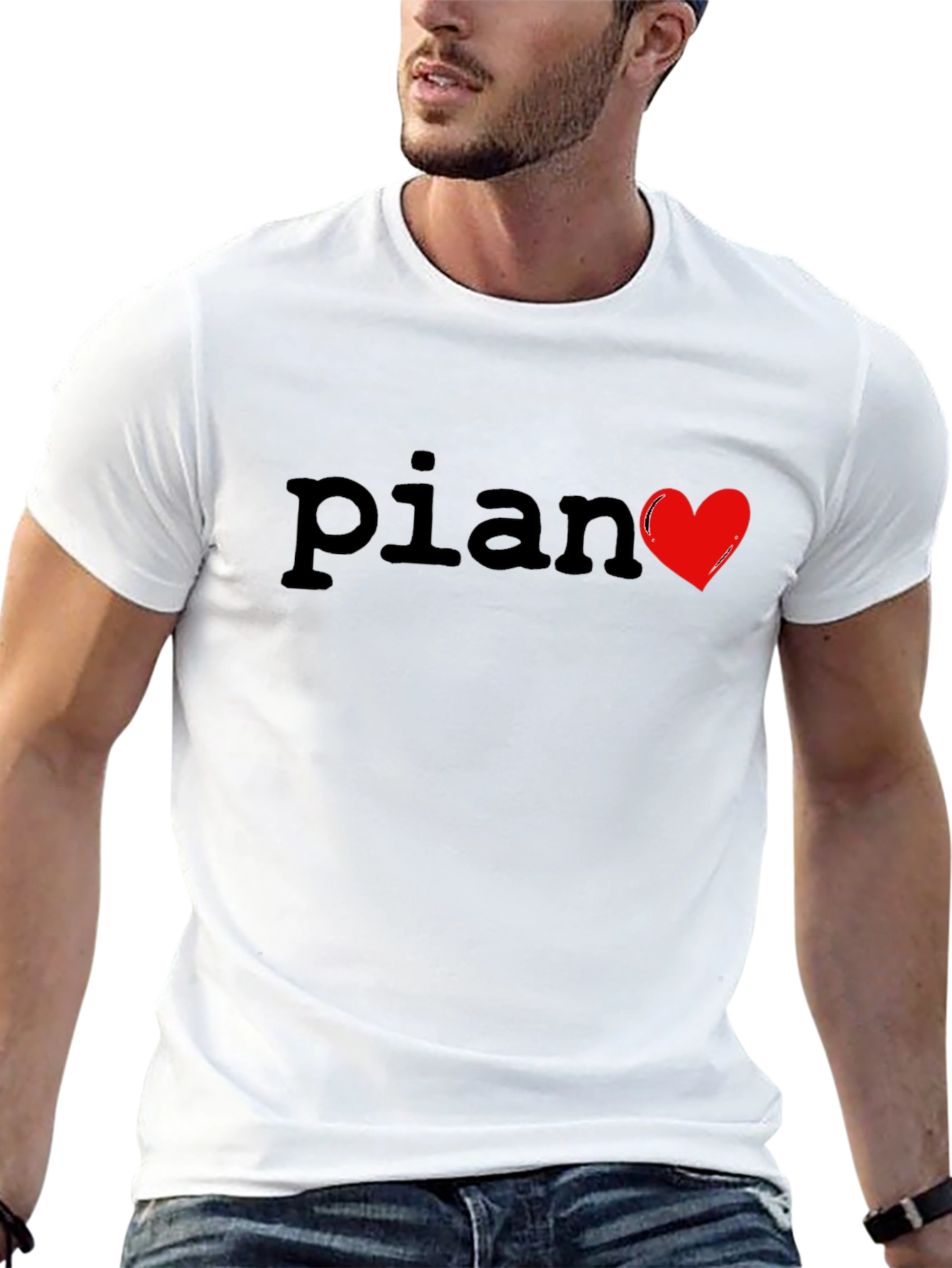 Piano Heart T-Shirt - Musician Apparel