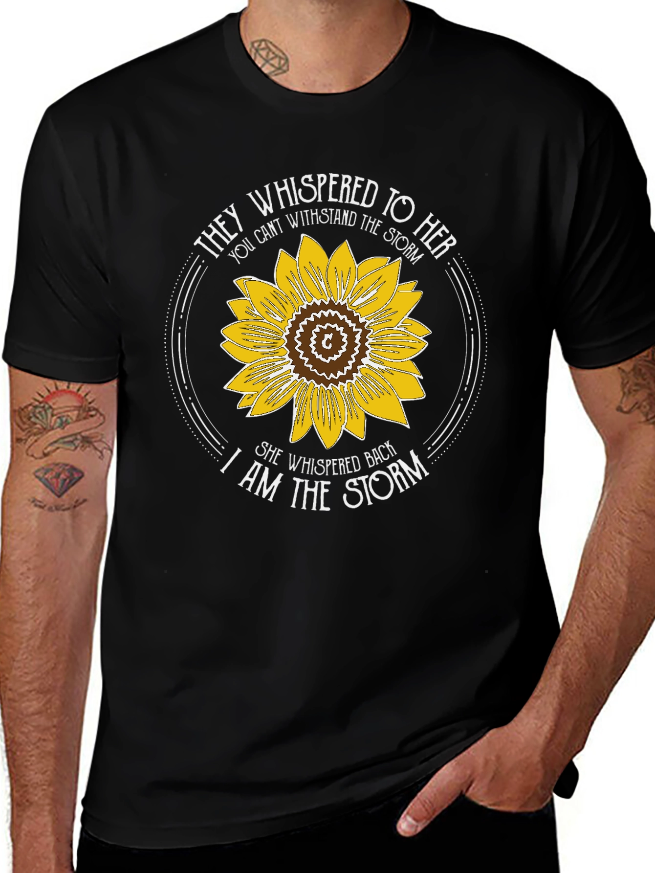 They Whispered to Her T-Shirt Sunflower Graphic Tee