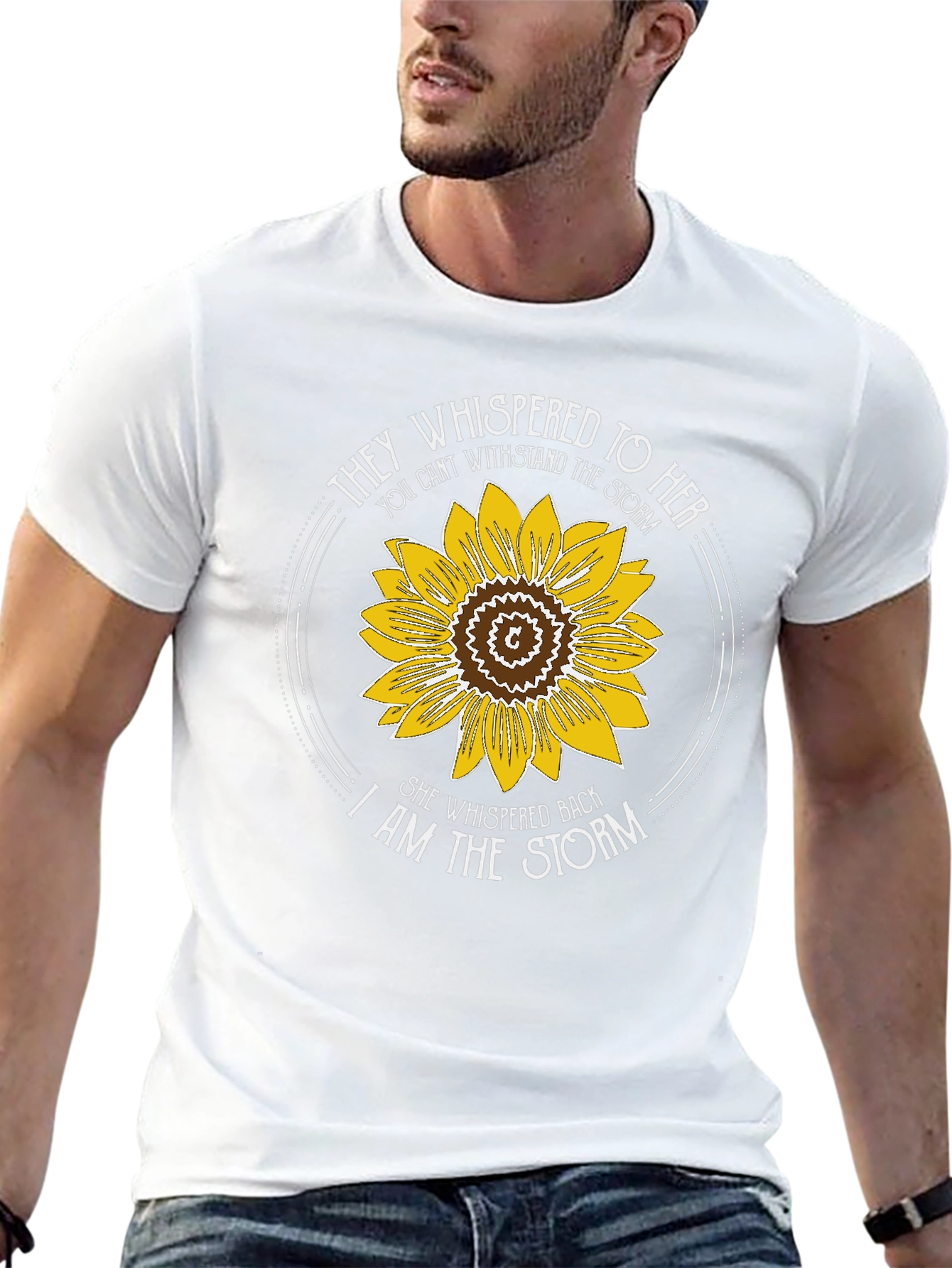 They Whispered to Her T-Shirt Sunflower Graphic Tee
