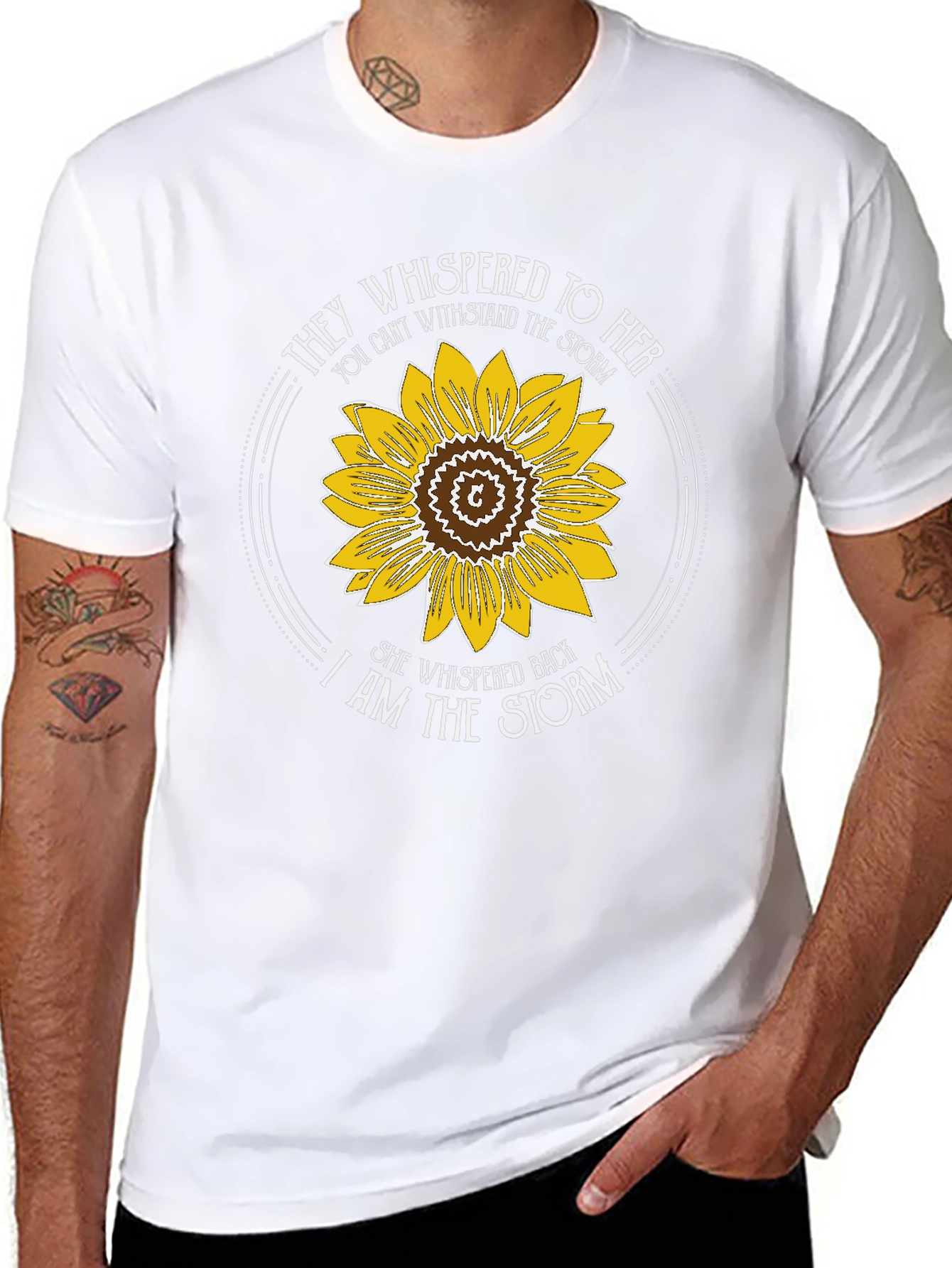 They Whispered to Her T-Shirt Sunflower Graphic Tee