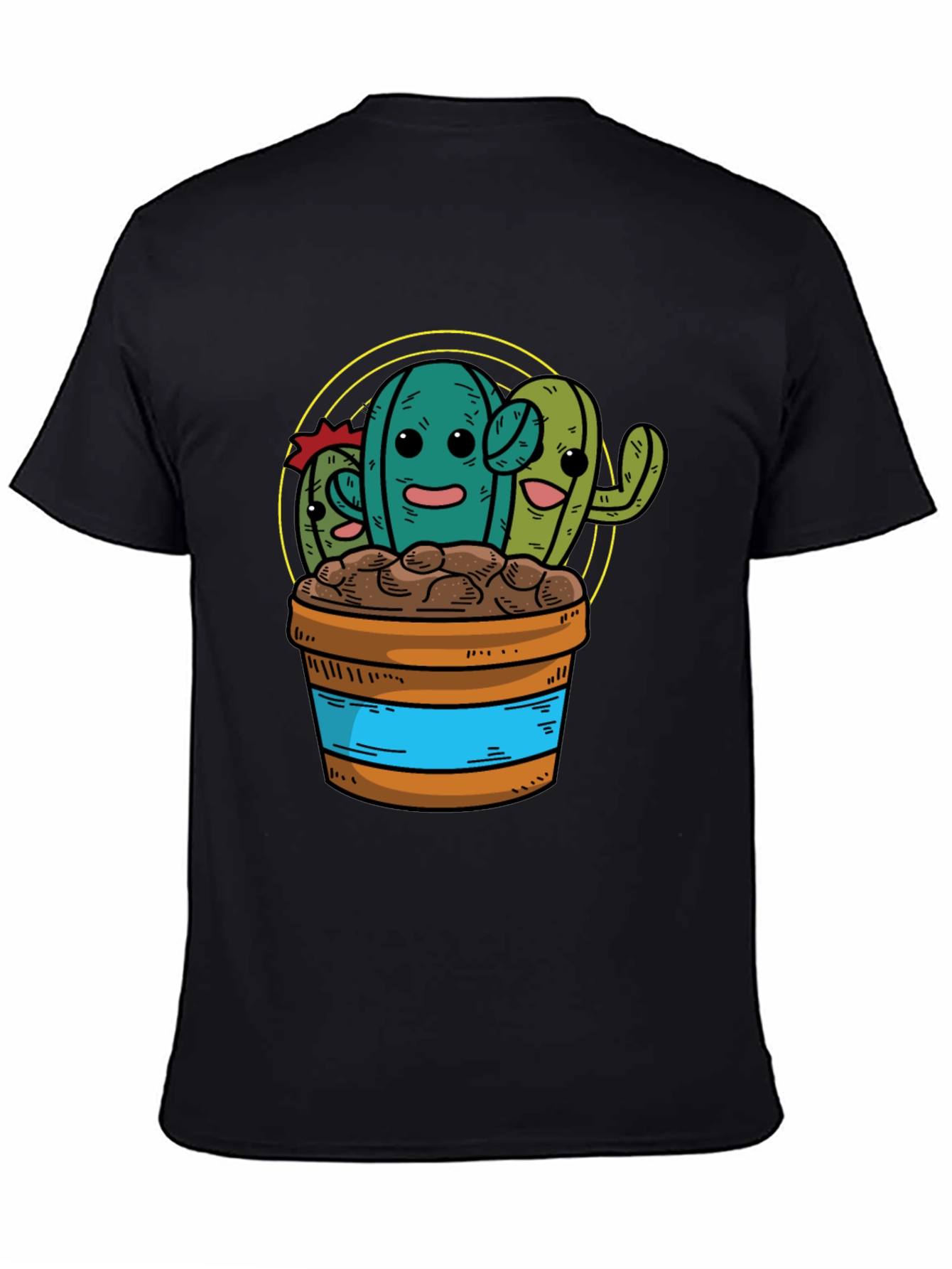 Cactus Graphic Tee - Fun Cartoon Plant Shirt