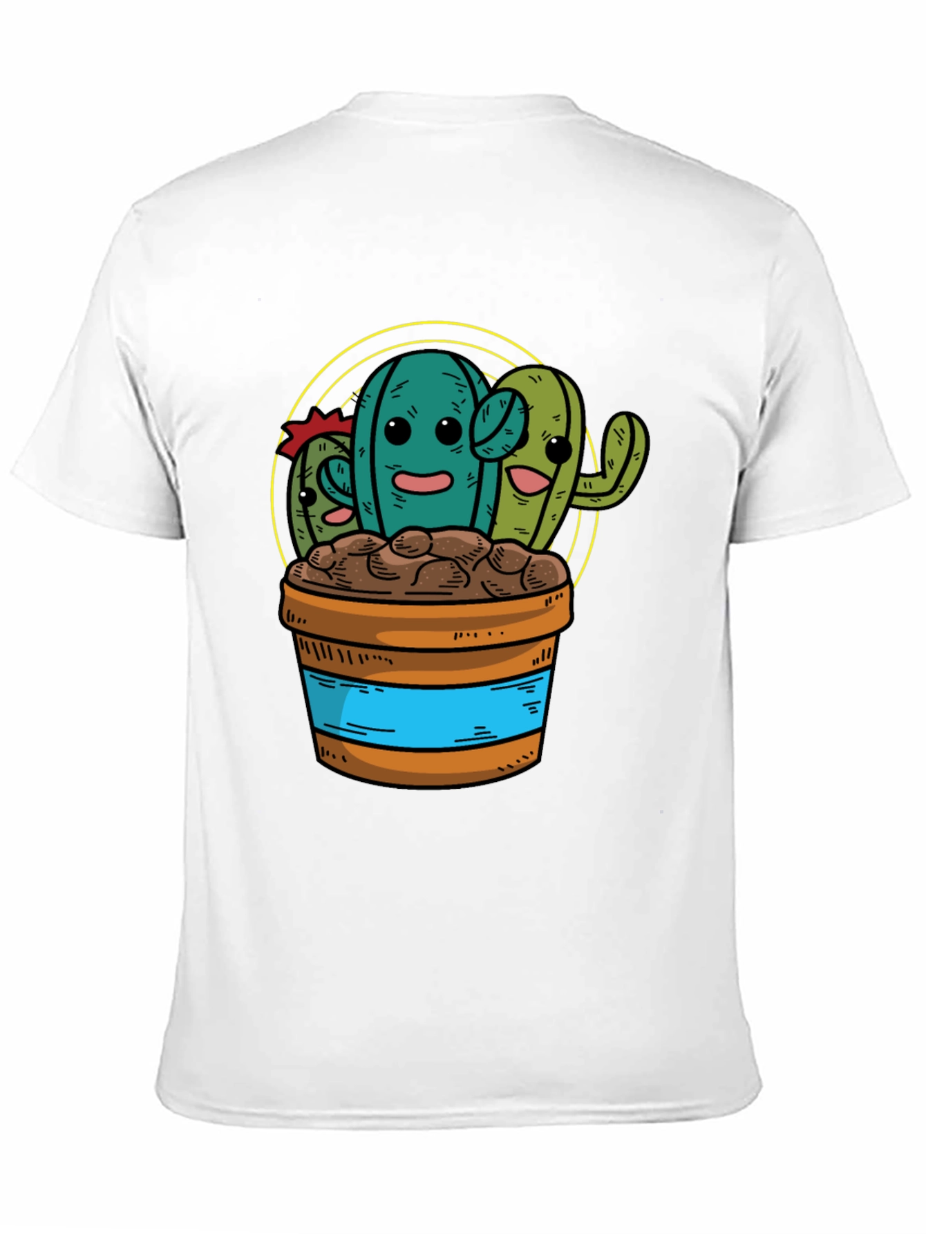 Cactus Graphic Tee - Fun Cartoon Plant Shirt