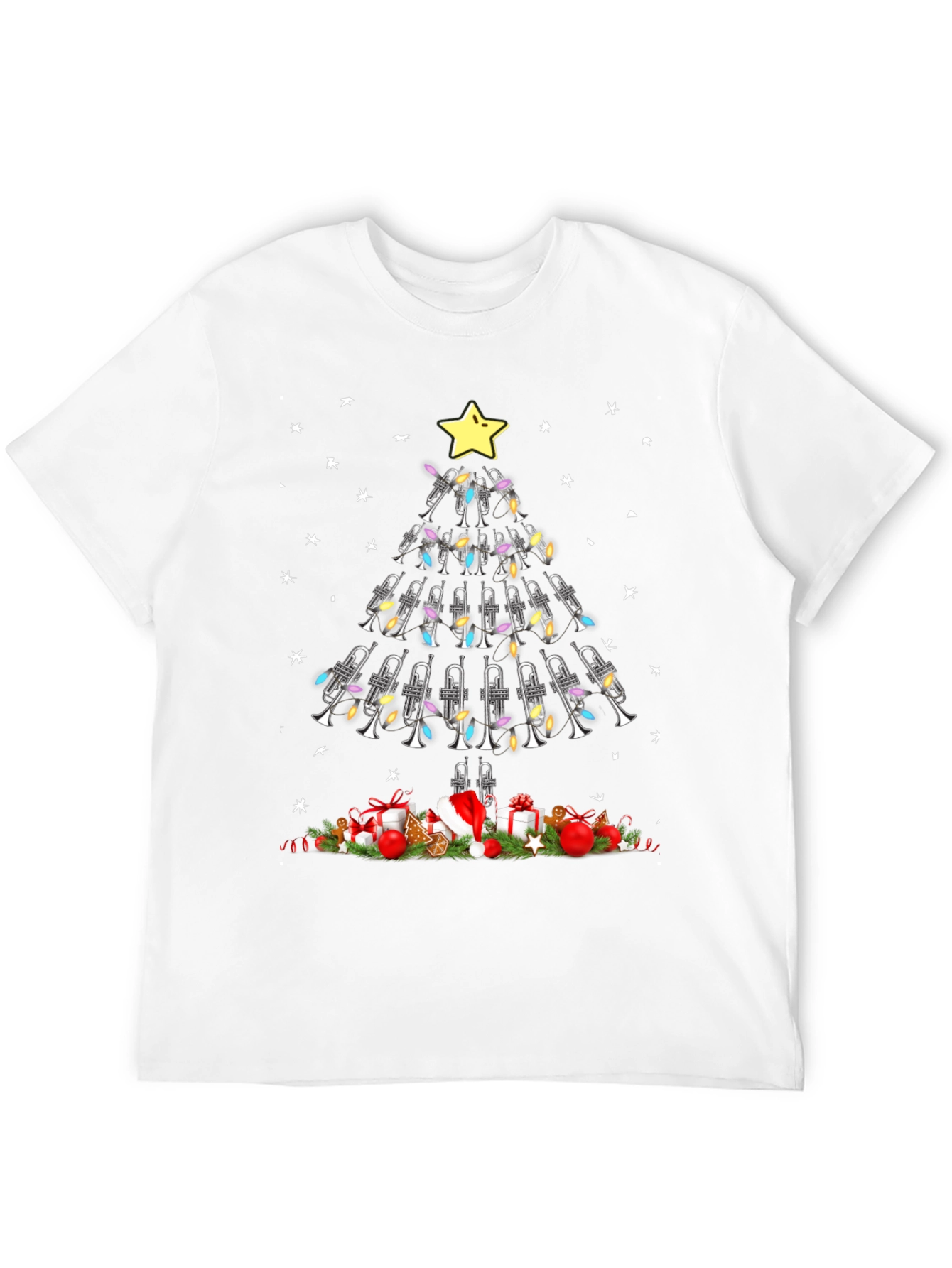 Trumpet Christmas Tree T-Shirt