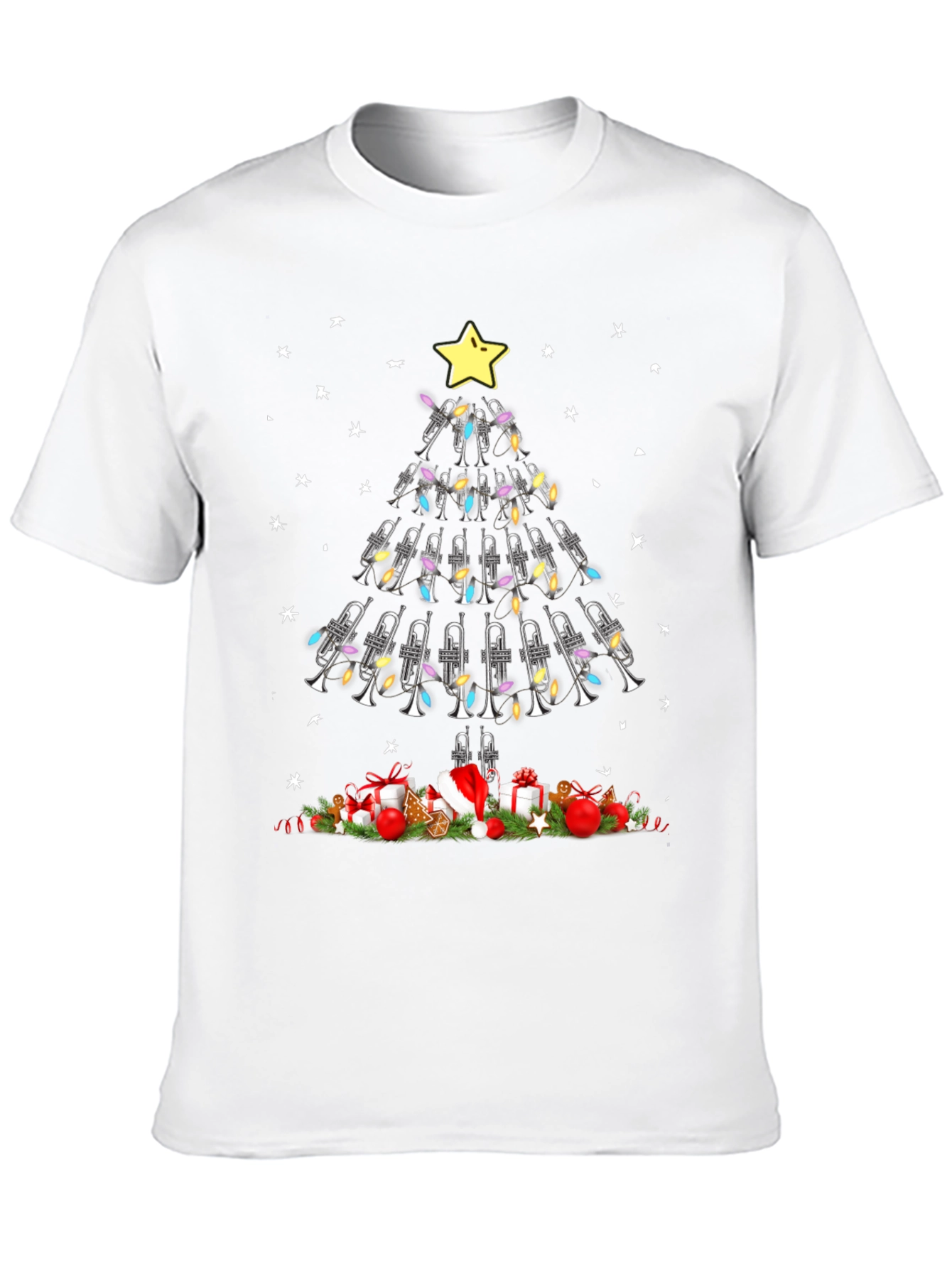 Trumpet Christmas Tree T-Shirt