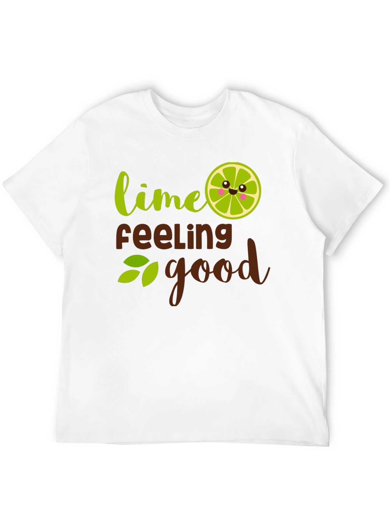 Lime Feeling Good Black T-Shirt