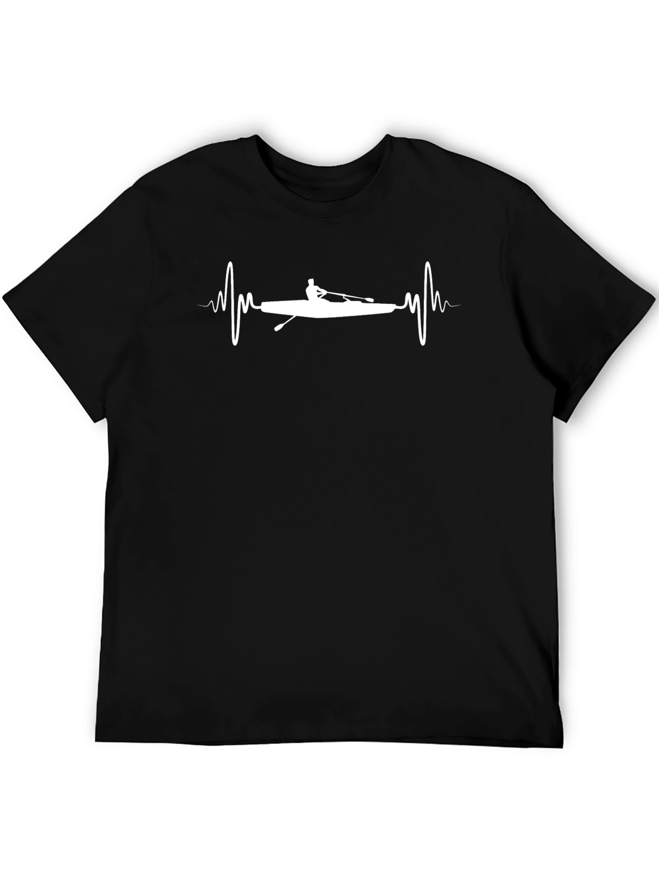 Rowing Heartbeat T-Shirt - Passionate Sport Tee