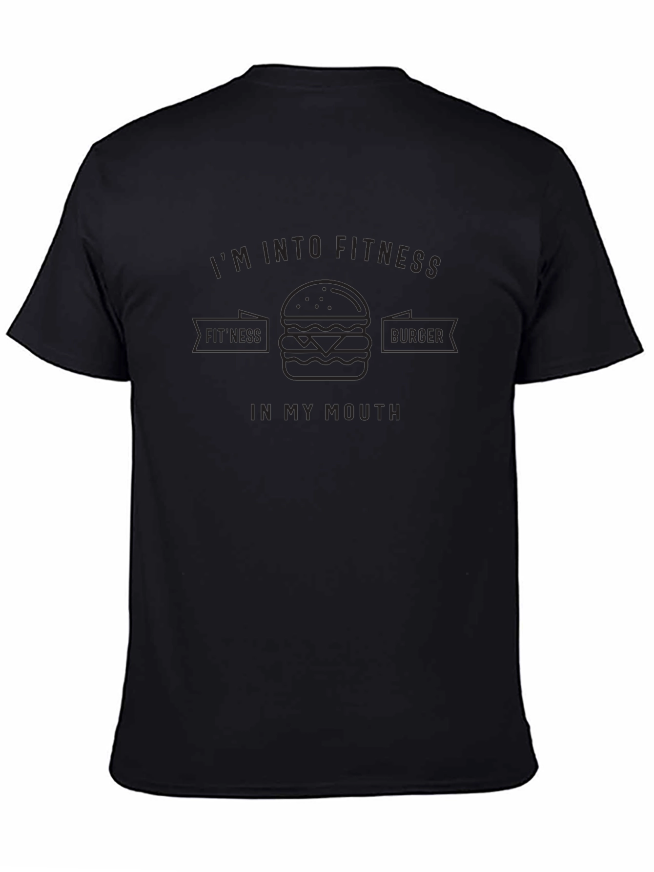 Fitness Burger Black T-Shirt