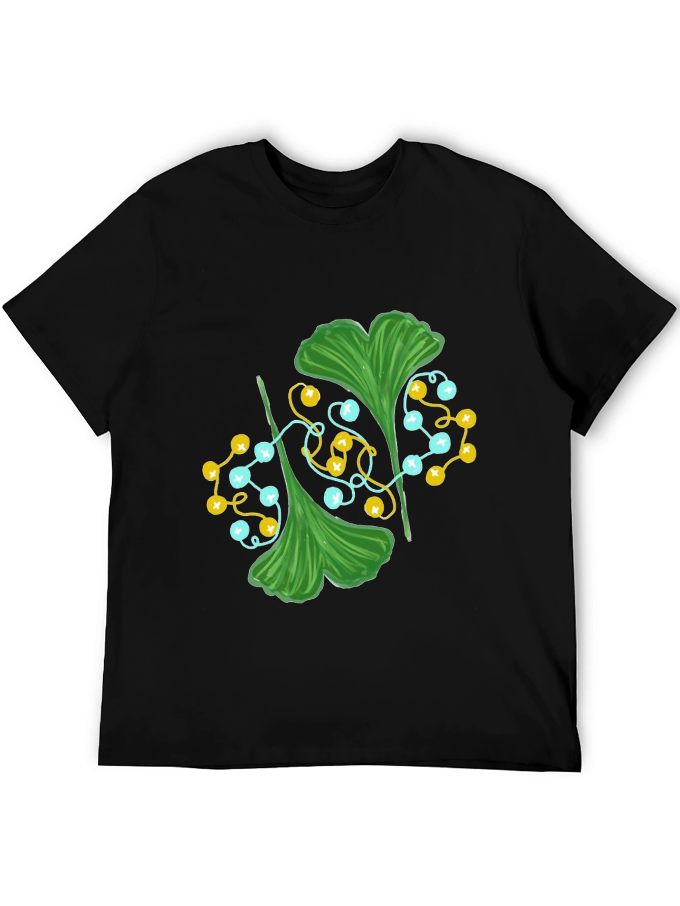 Ginkgo Leaf Graphic Tee - Stylish Nature Print