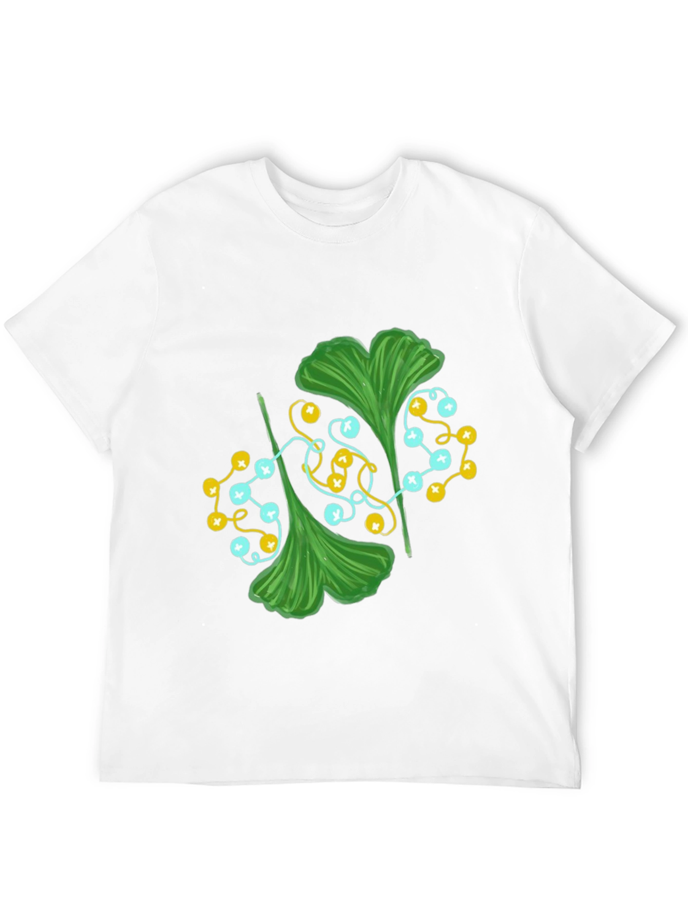 Ginkgo Leaf Graphic Tee - Stylish Nature Print