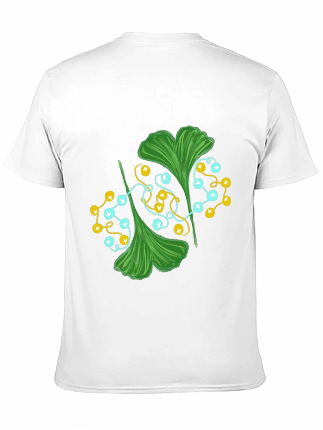 Ginkgo Leaf Graphic Tee - Stylish Nature Print