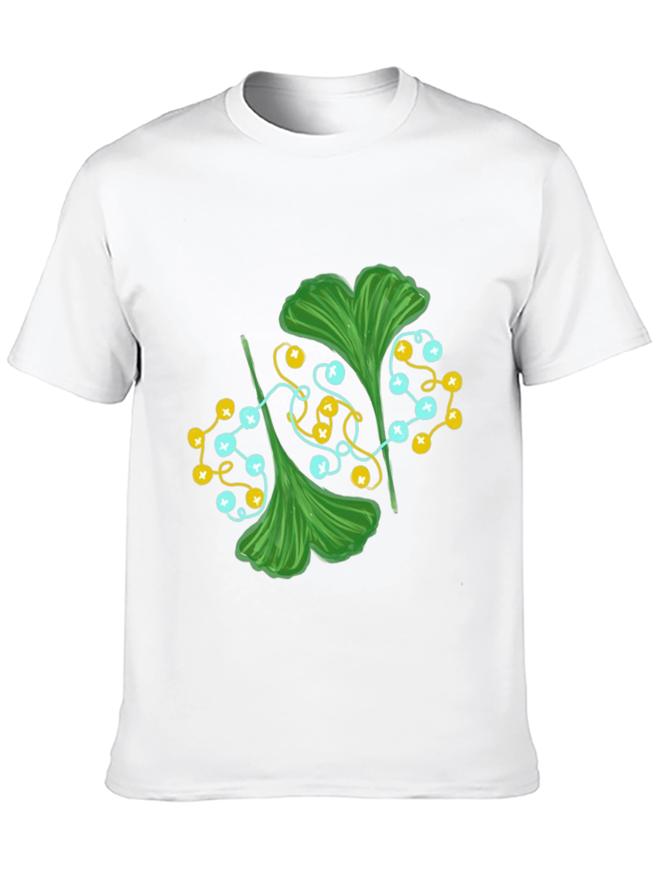 Ginkgo Leaf Graphic Tee - Stylish Nature Print