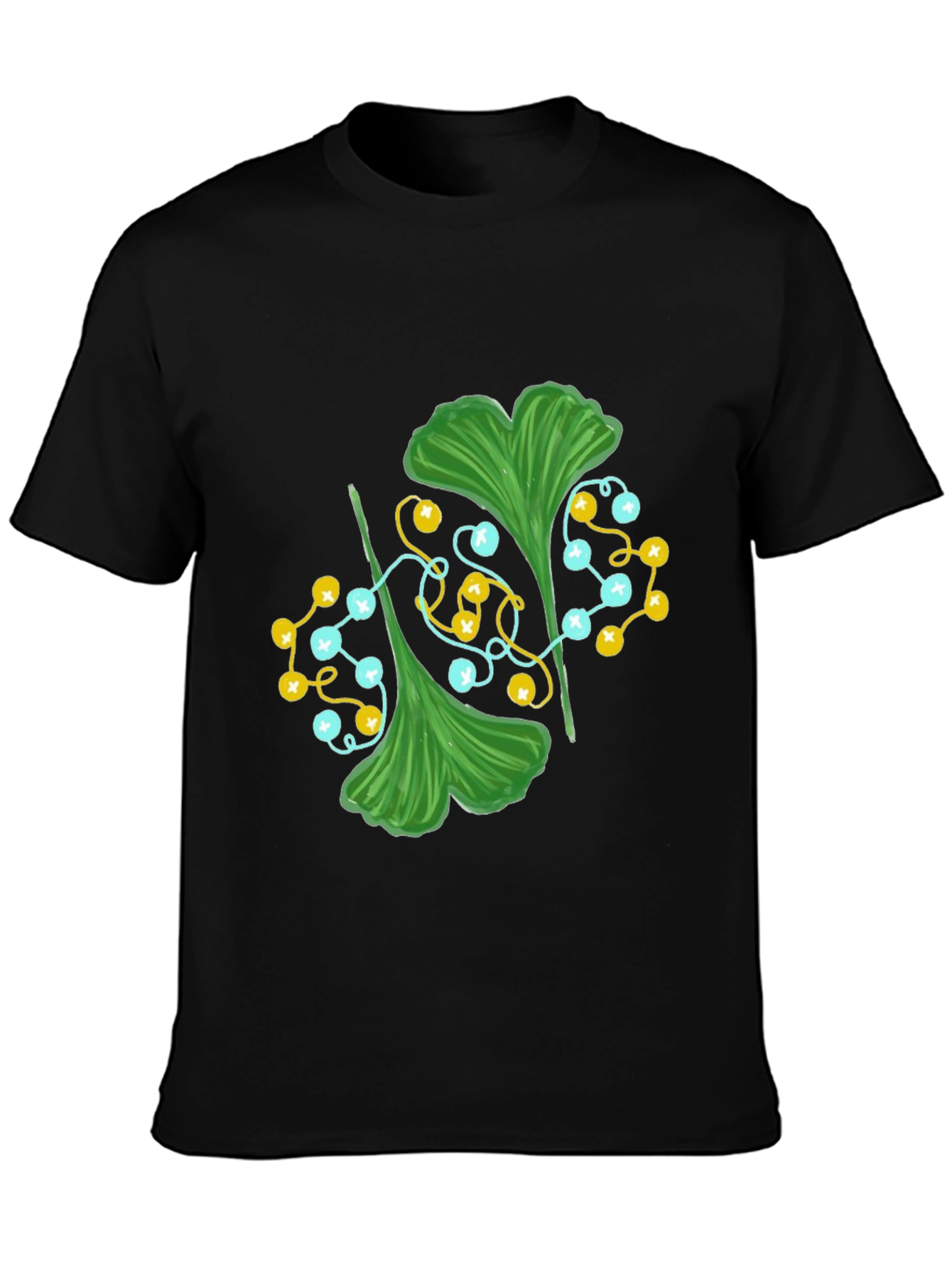 Ginkgo Leaf Graphic Tee - Stylish Nature Print