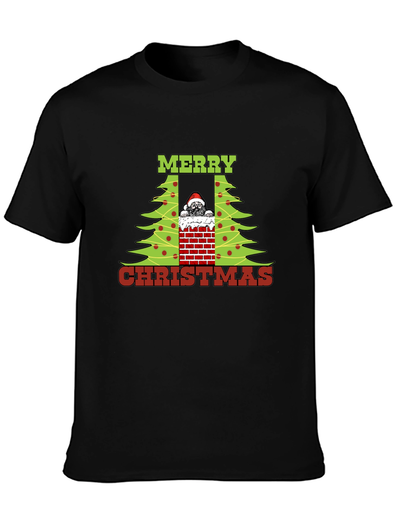 Merry Christmas Dog Chimney T-Shirt