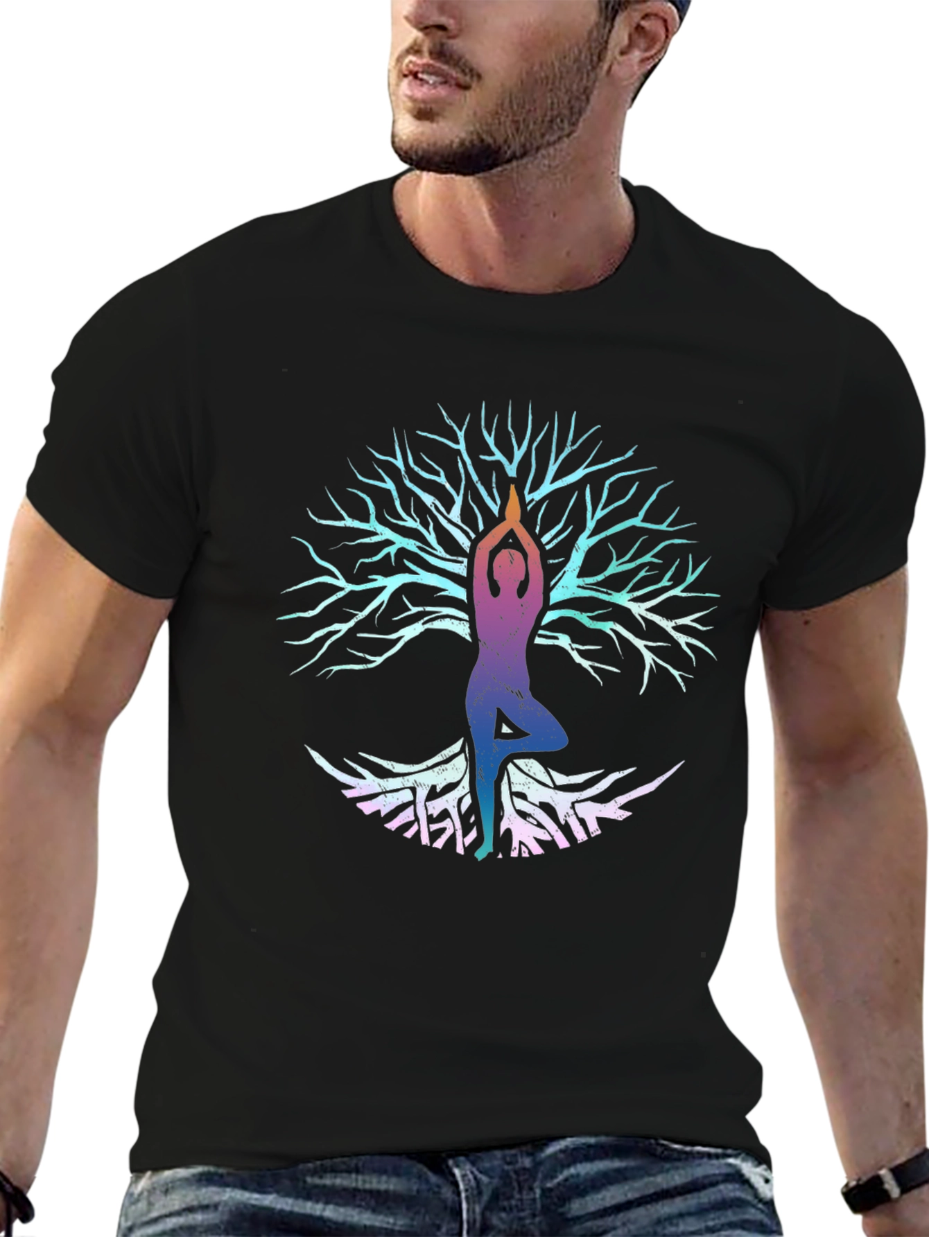 Yoga Tree of Life Graphic T-Shirt