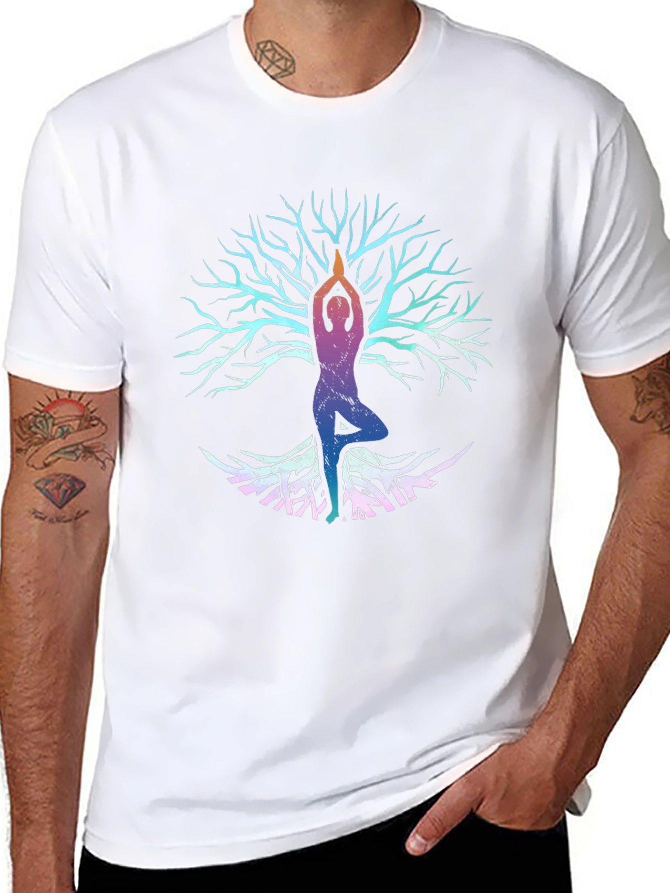 Yoga Tree of Life Graphic T-Shirt