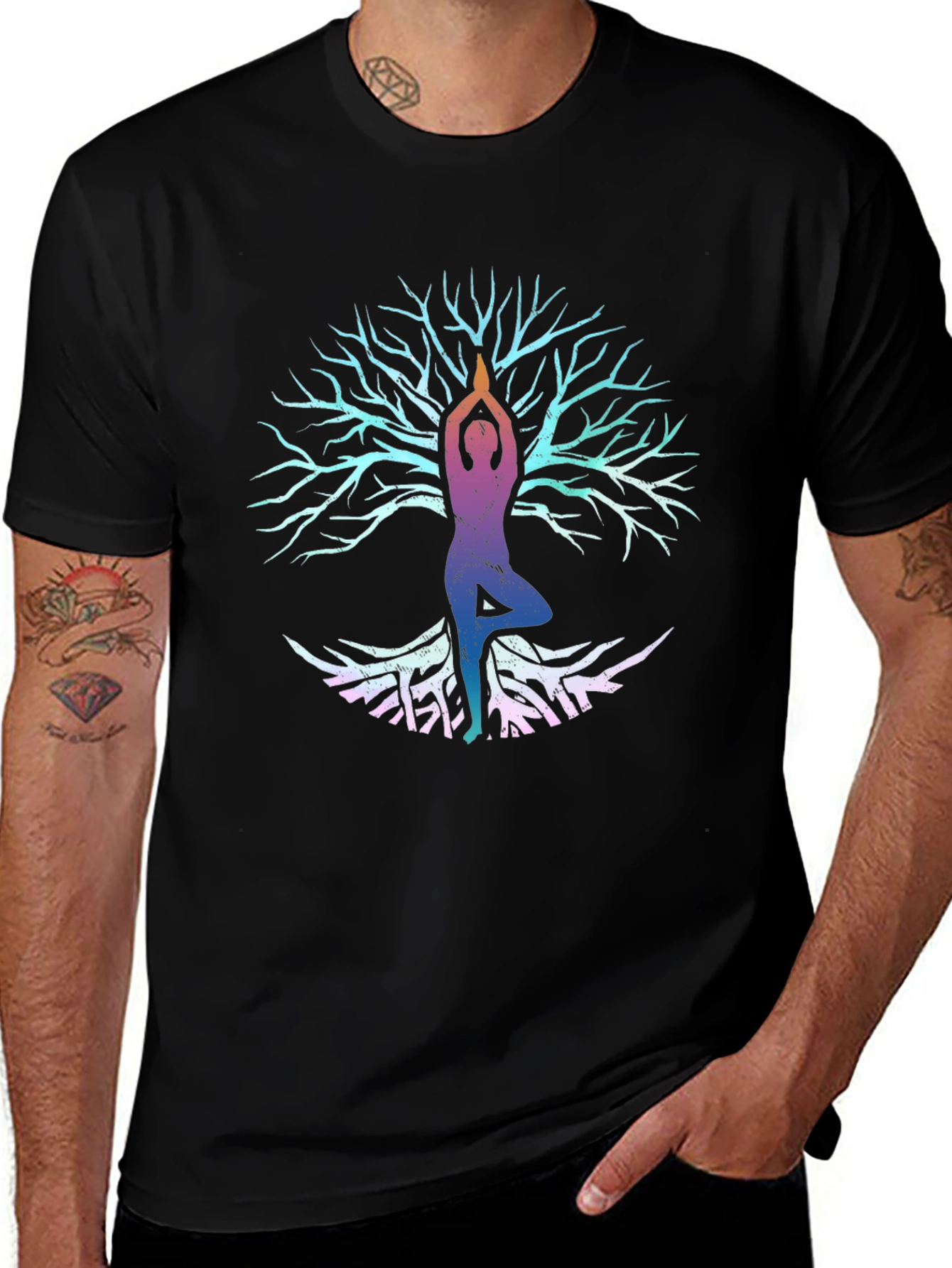 Yoga Tree of Life Graphic T-Shirt